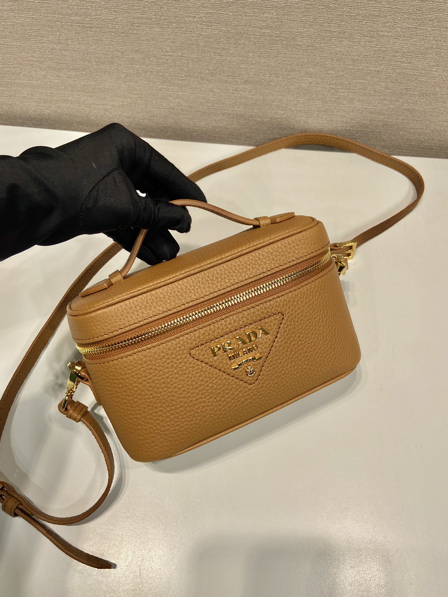 Pra*a leather mini-bag