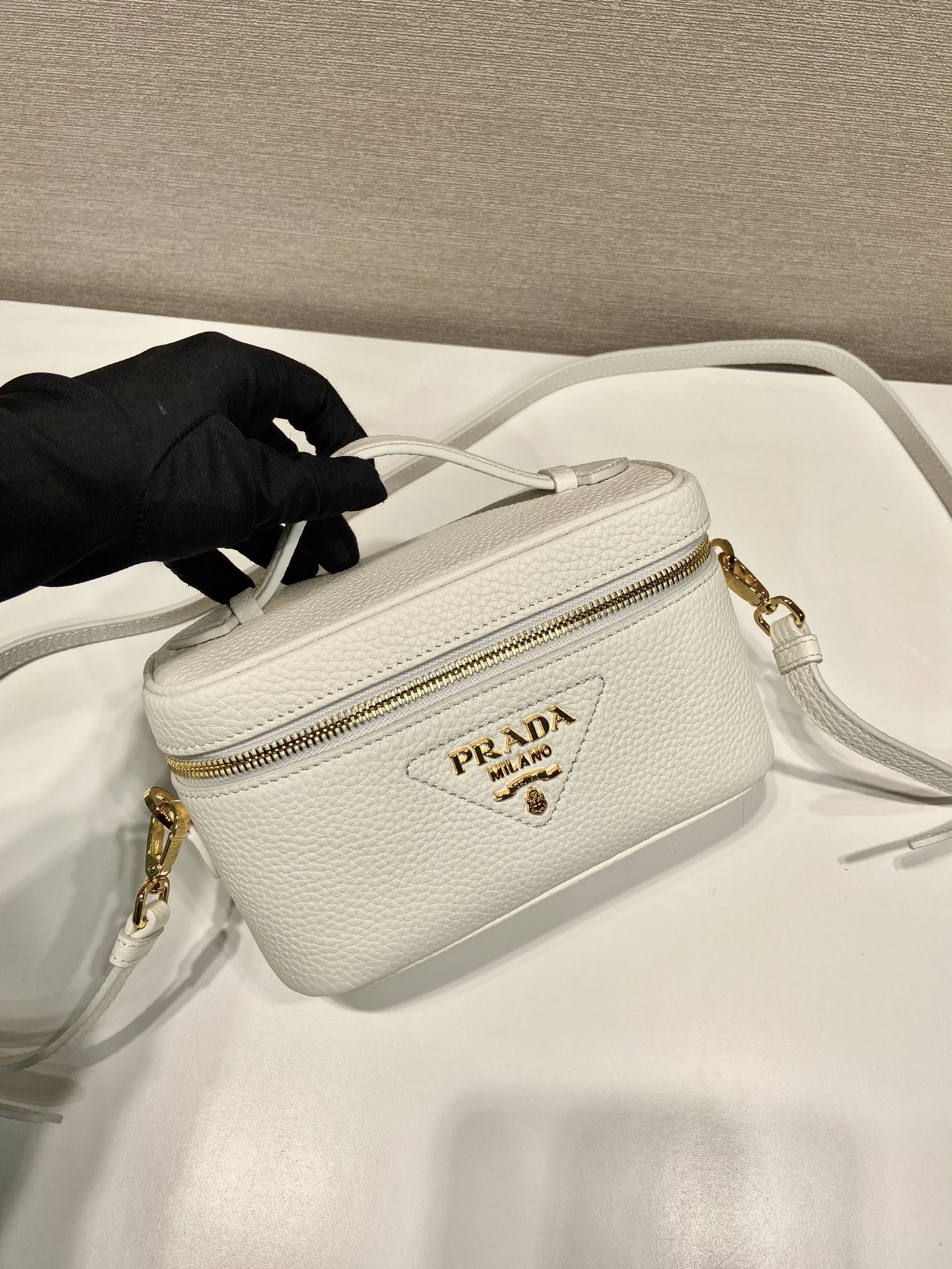 Pra*a leather mini-bag