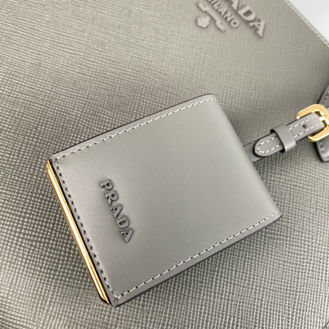 Pra*a monochrome medium saffiano bag