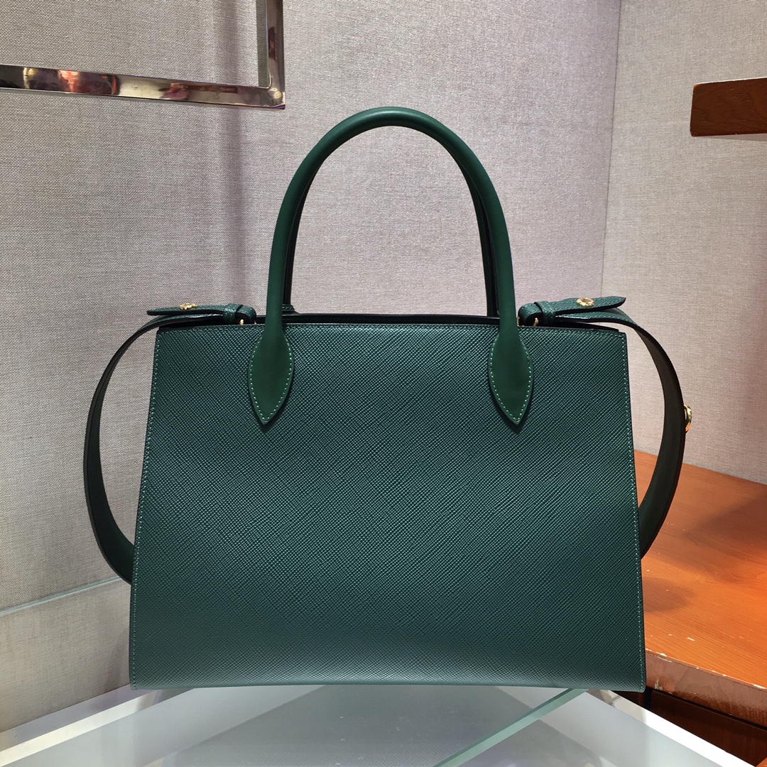 Pra*a monochrome medium saffiano bag