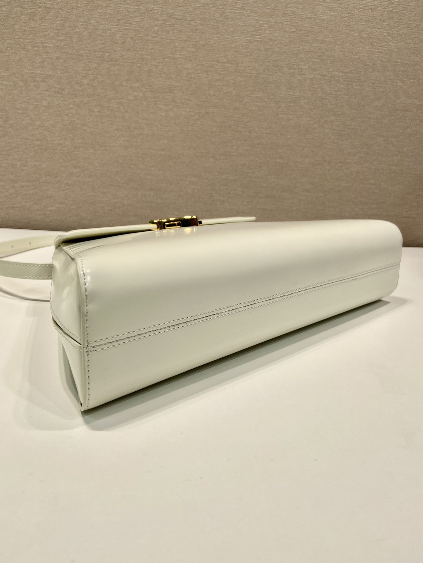 Pra*a brushed leather handbag