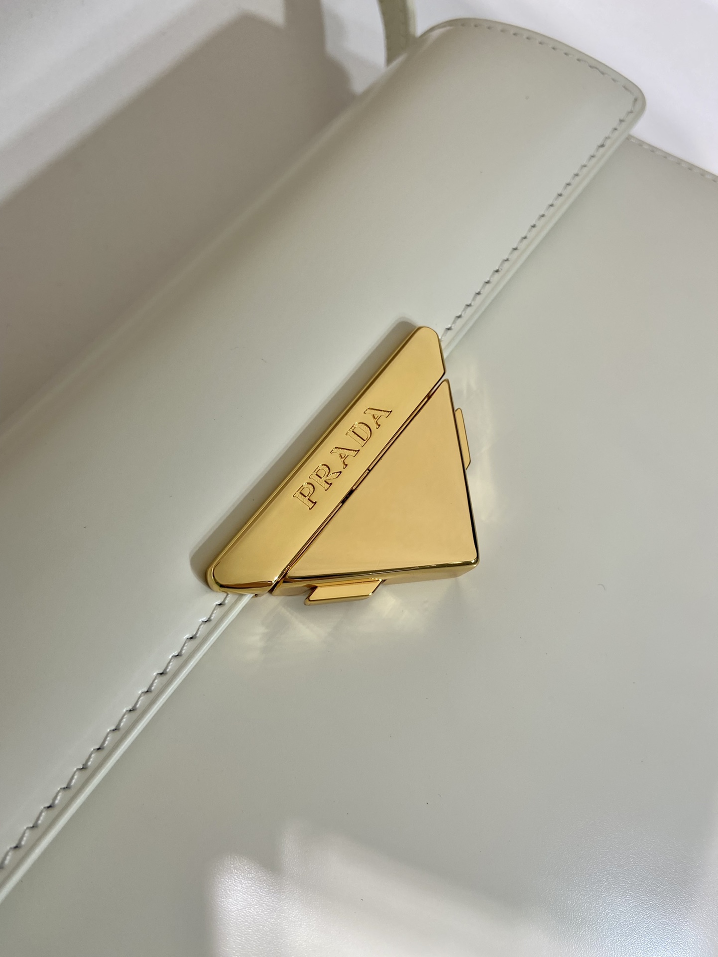 Pra*a brushed leather handbag