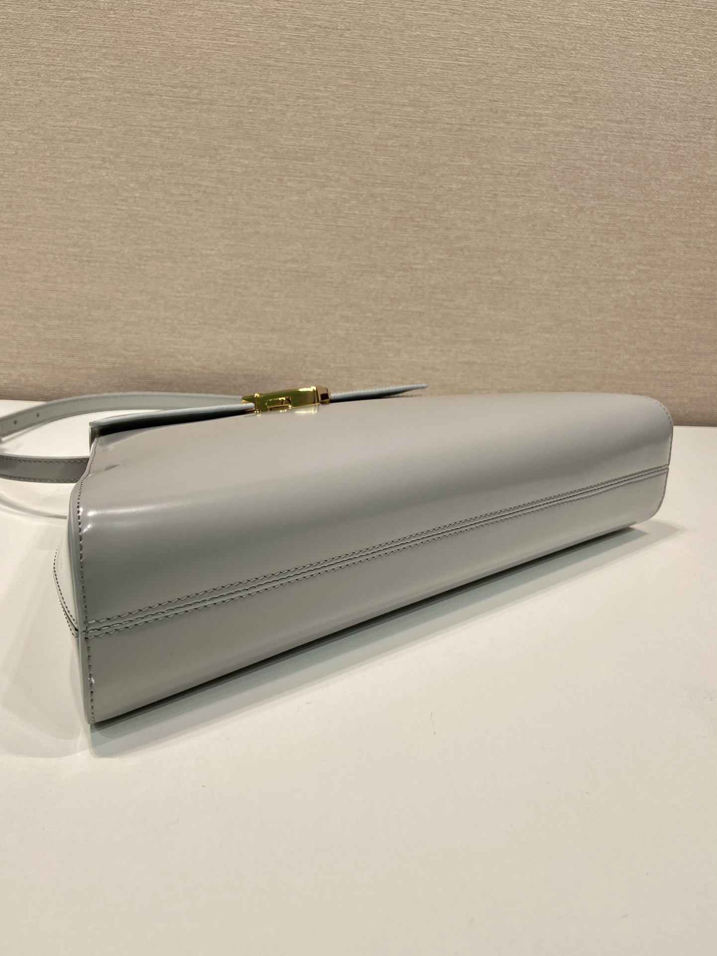 Pra*a brushed leather handbag
