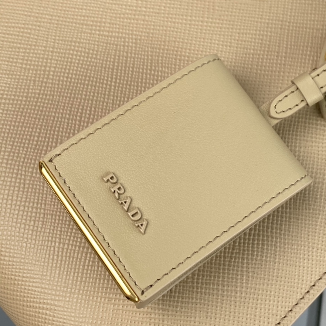Pra*a monochrome small saffiano bag