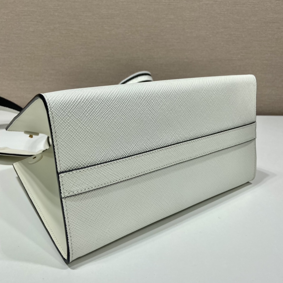 Pra*a monochrome small saffiano bag
