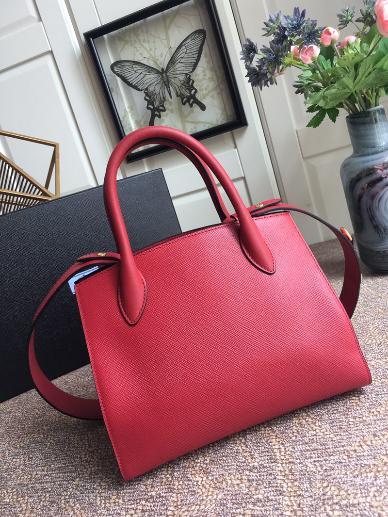 Pra*a monochrome small saffiano bag