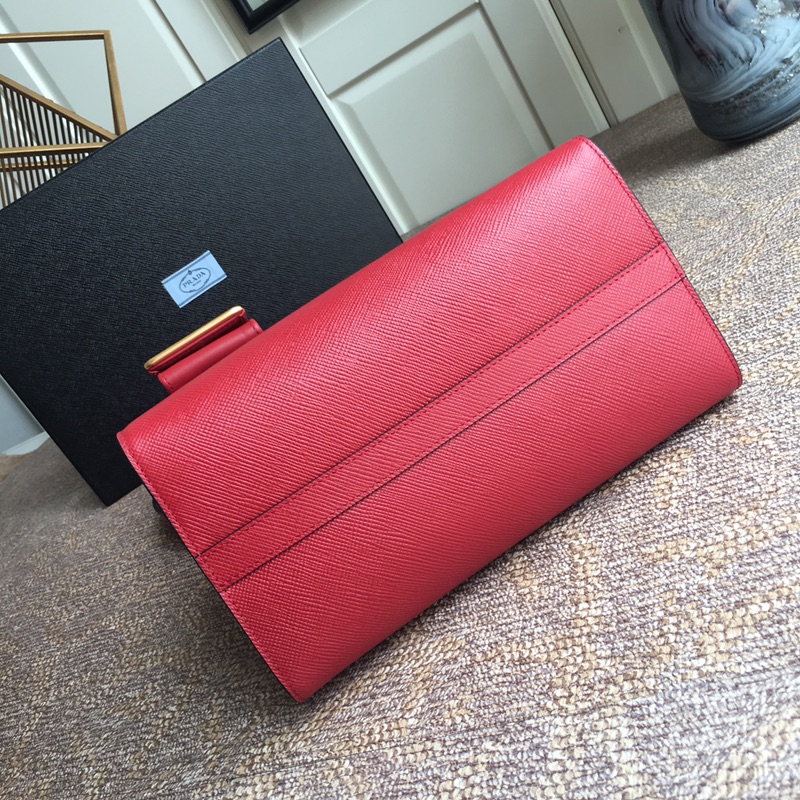 Pra*a monochrome small saffiano bag