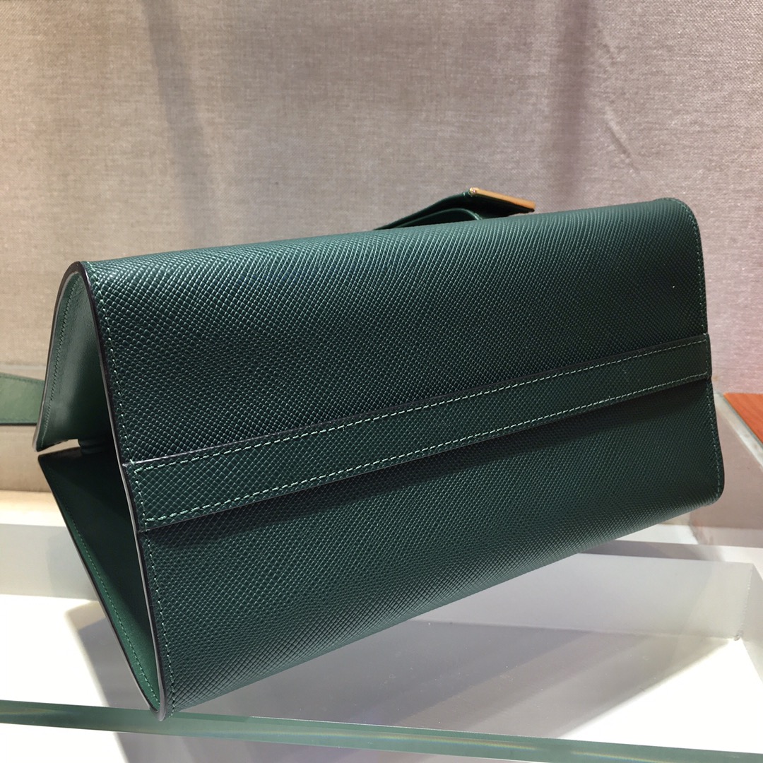 Pra*a monochrome small saffiano bag