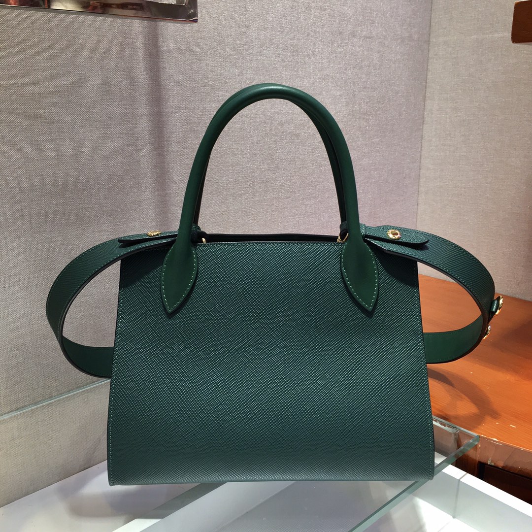 Pra*a monochrome small saffiano bag