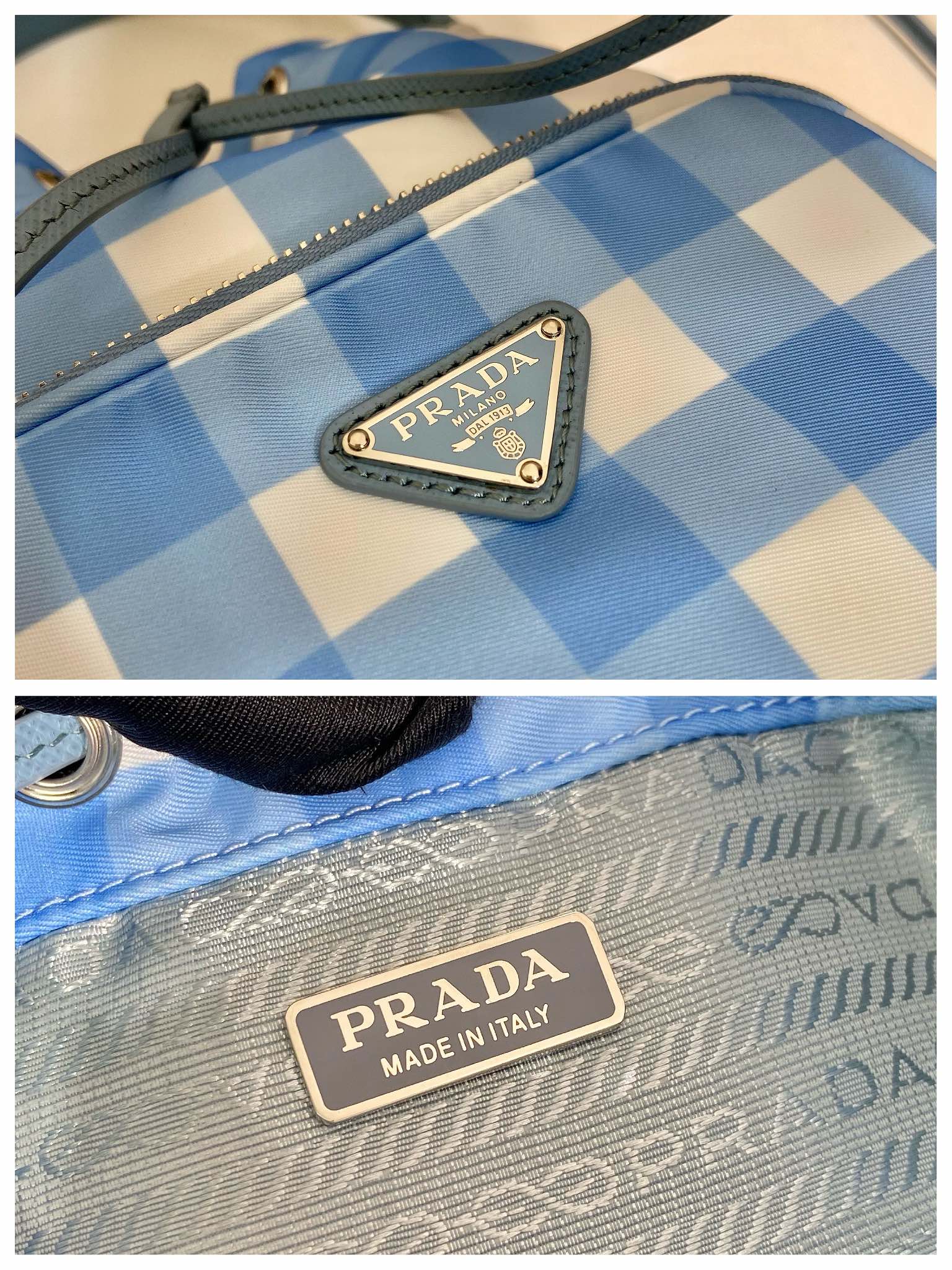Pra*a duet printed re-nylon bag