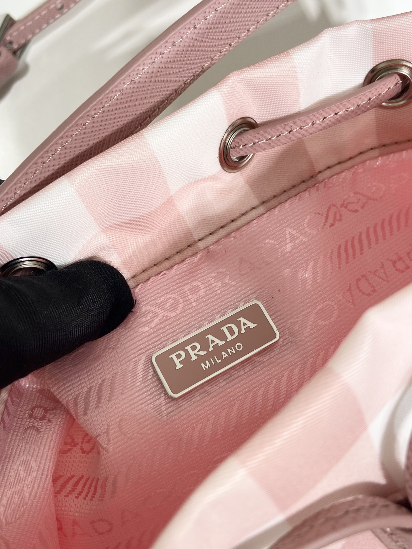 Pra*a duet printed re-nylon bag