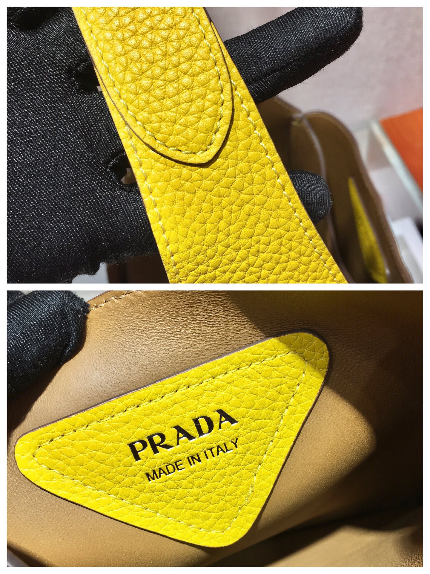 Pra*a leather handbag