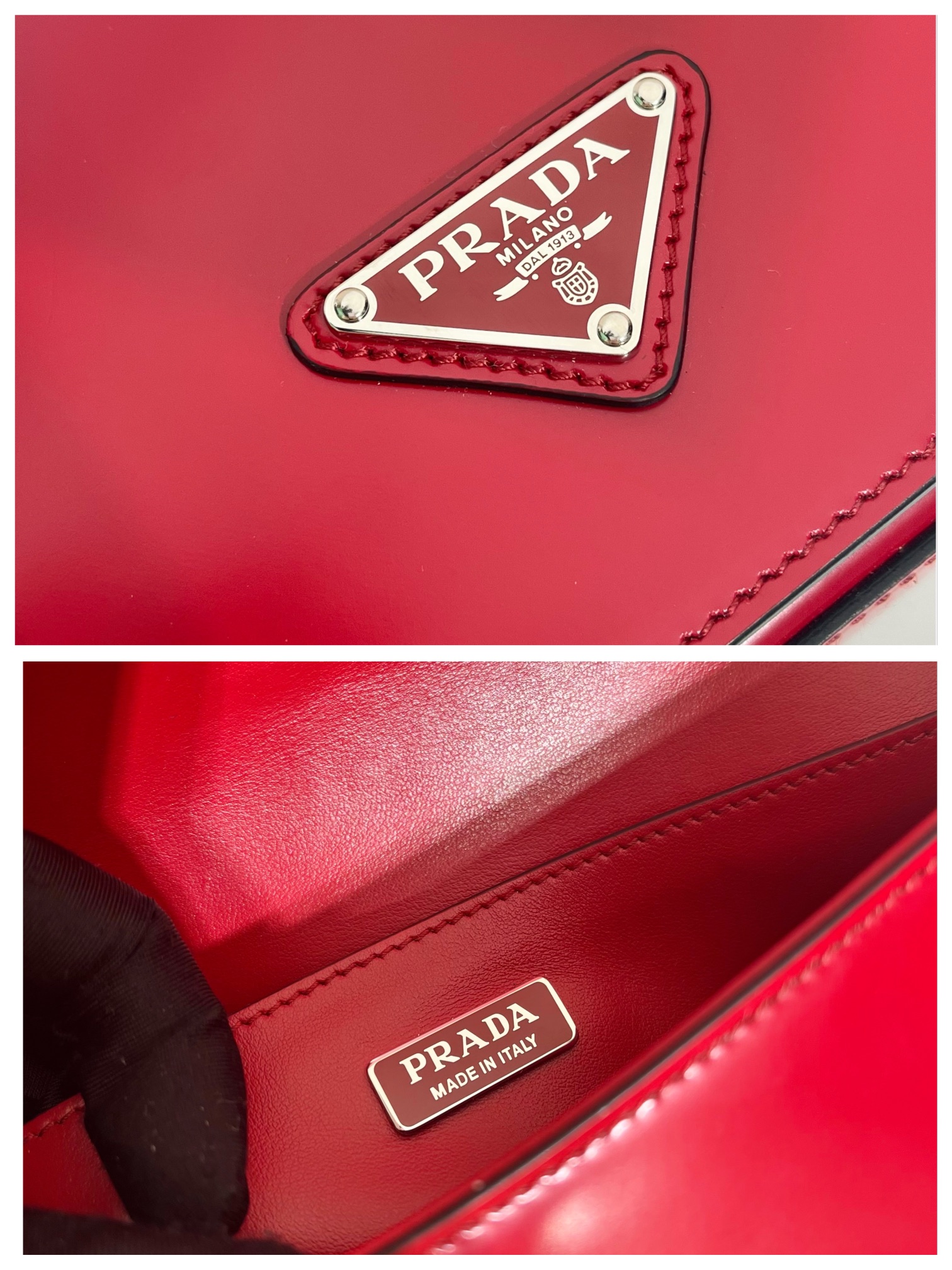 Pra*a brushed leather Pra*a femme bag