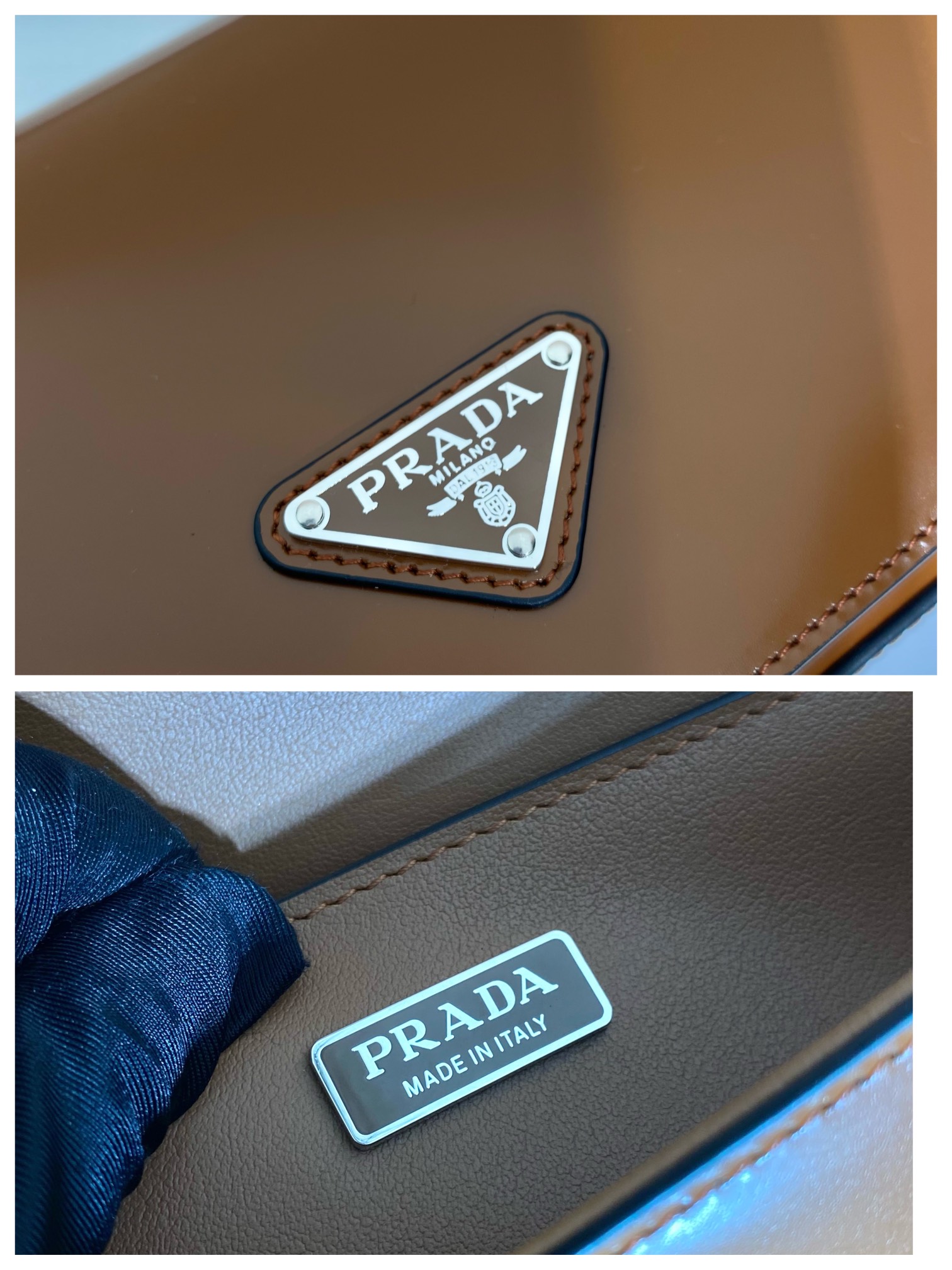 Pra*a brushed leather Pra*a femme bag