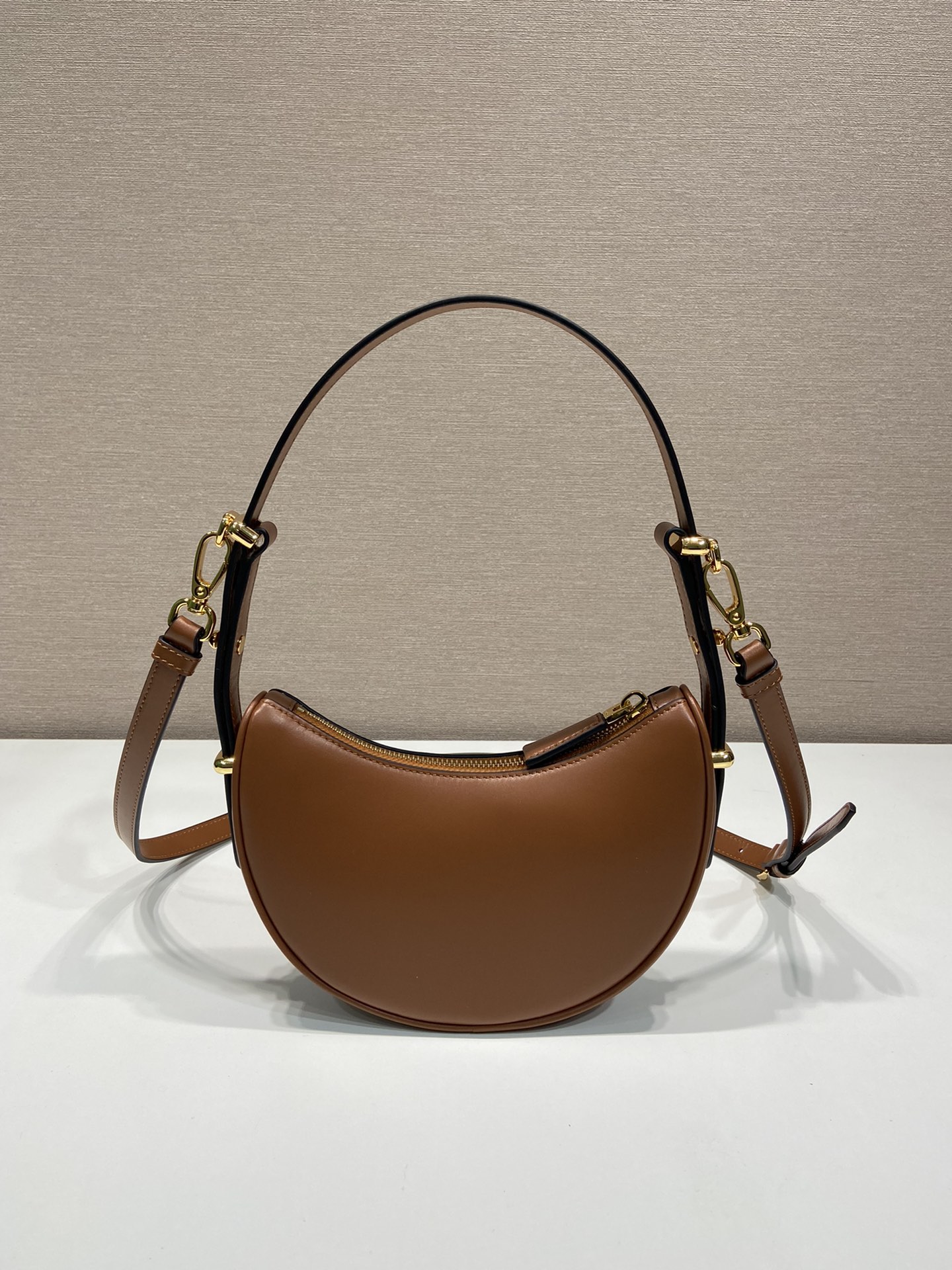 Pra*a arqué leather mini shoulder bag