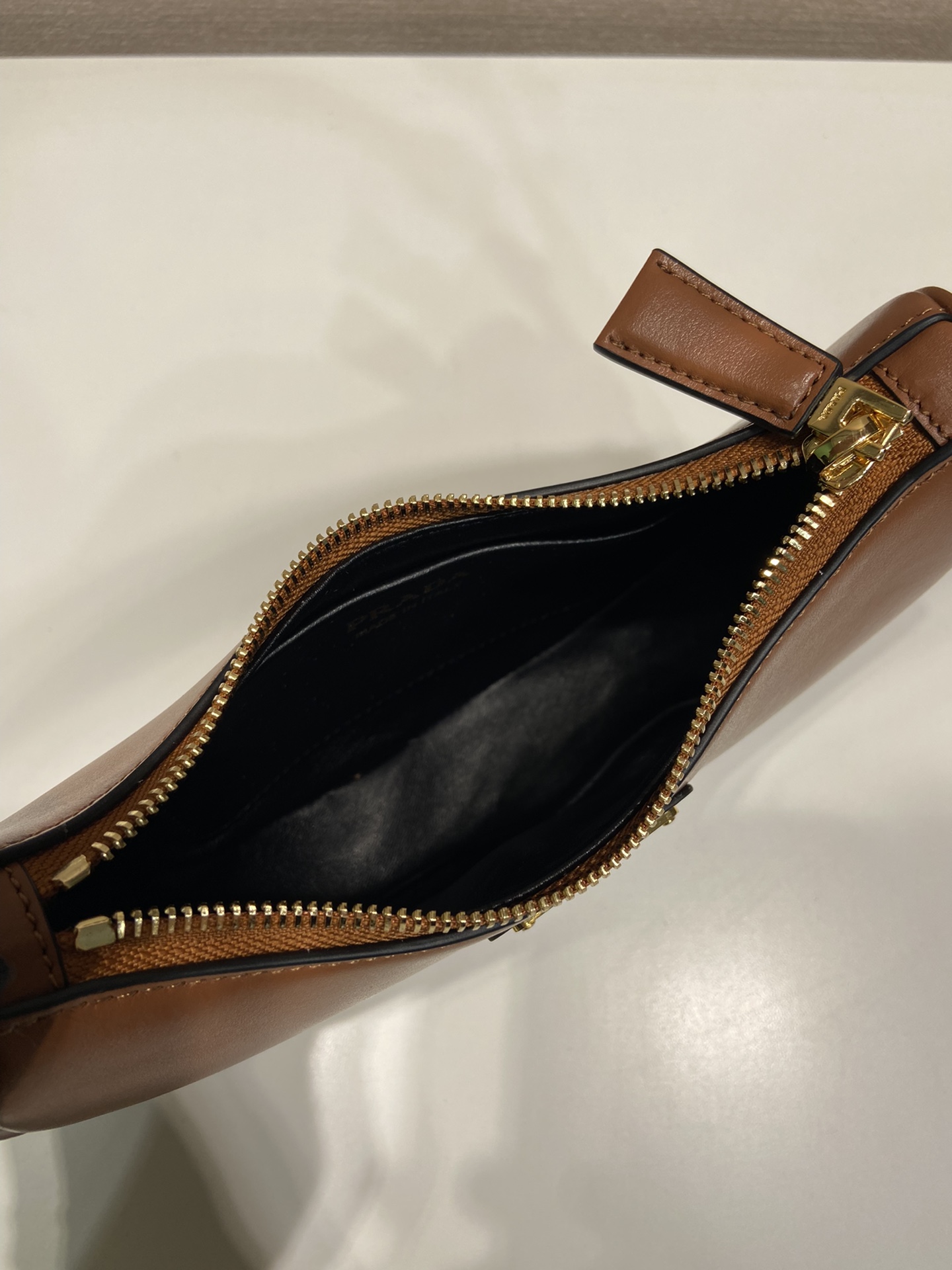 Pra*a arqué leather mini shoulder bag