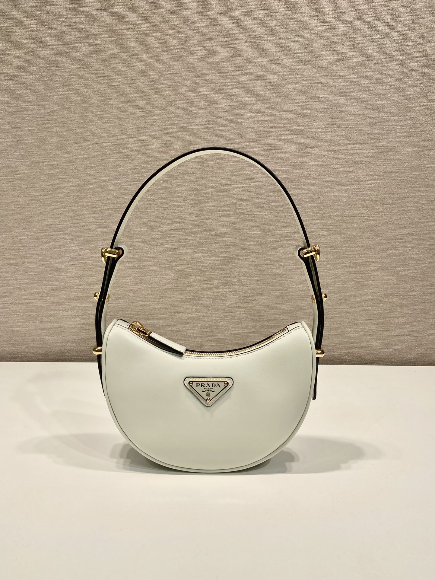 Pra*a arqué leather mini shoulder bag