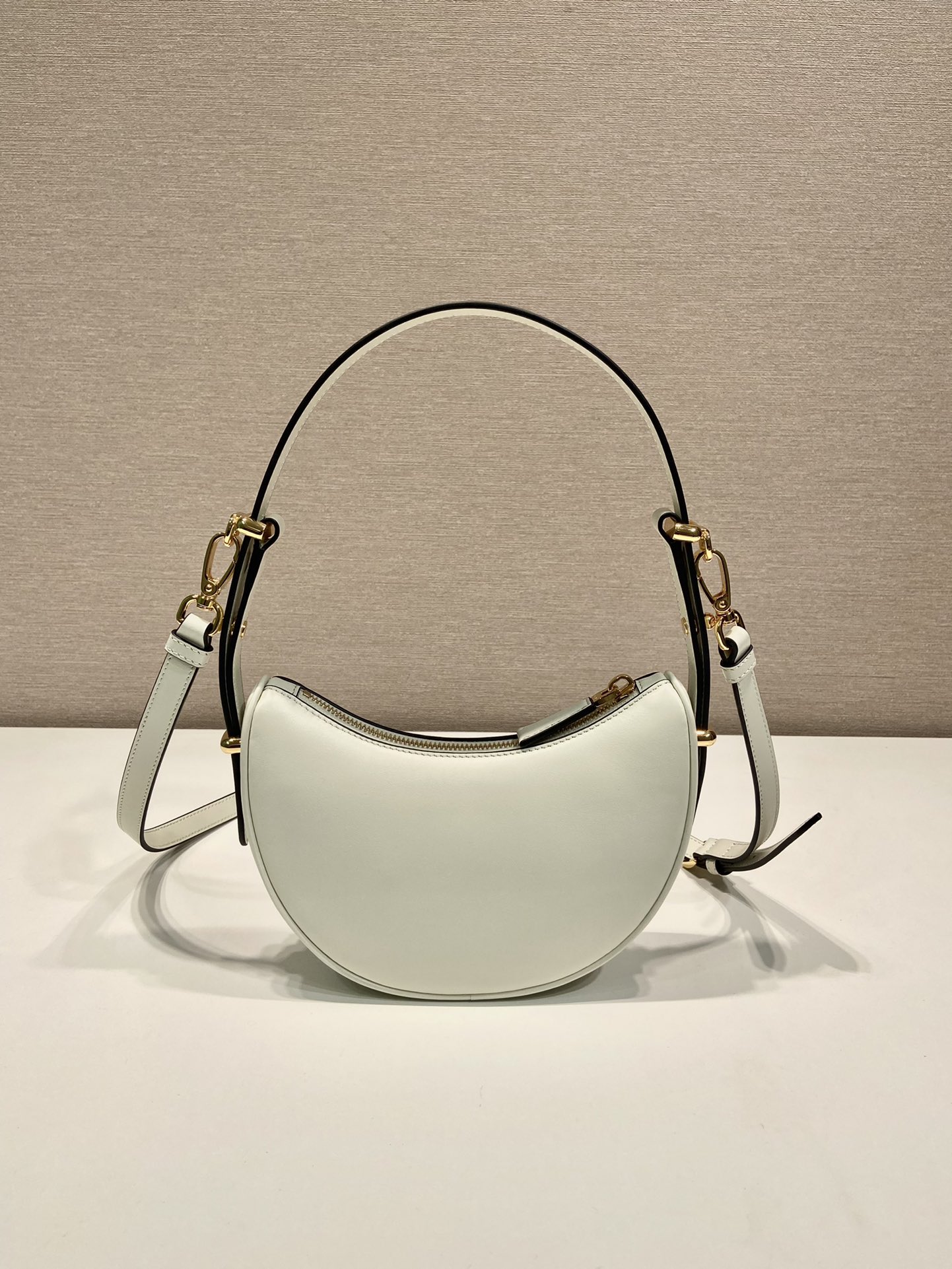 Pra*a arqué leather mini shoulder bag