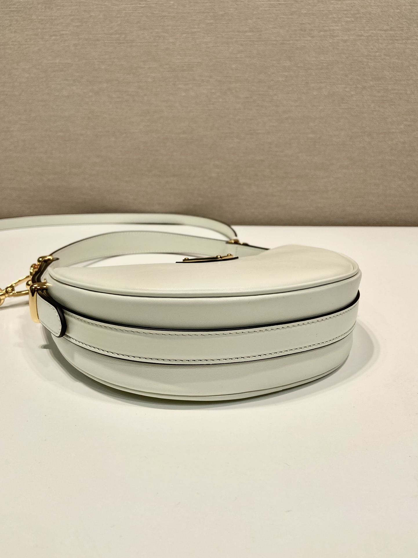 Pra*a arqué leather mini shoulder bag