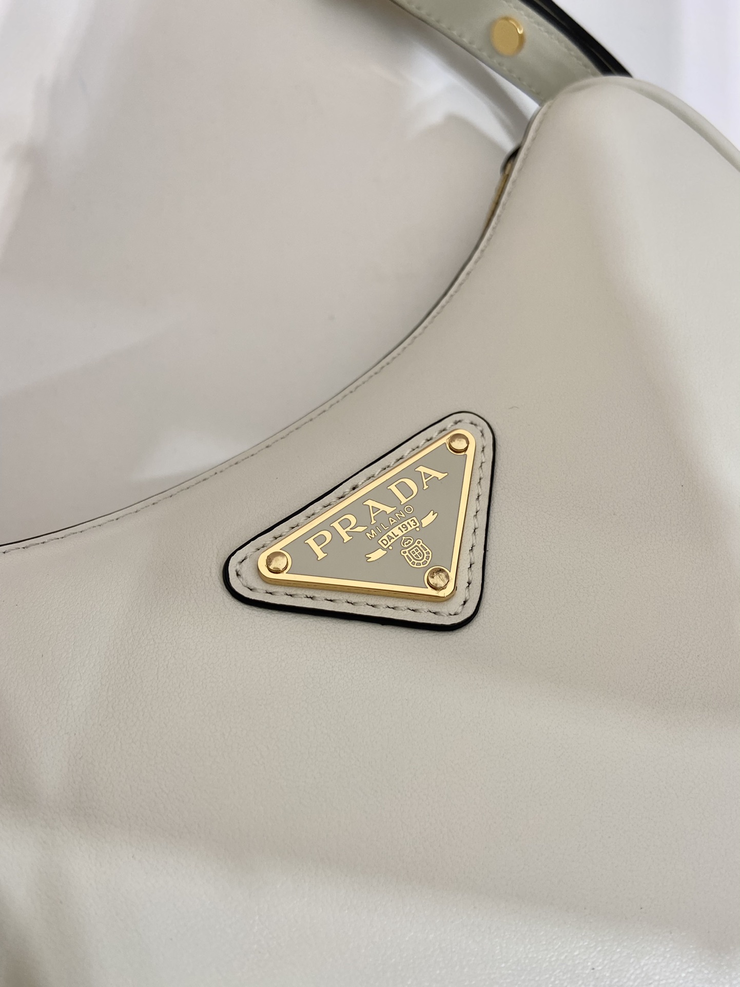 Pra*a arqué leather mini shoulder bag