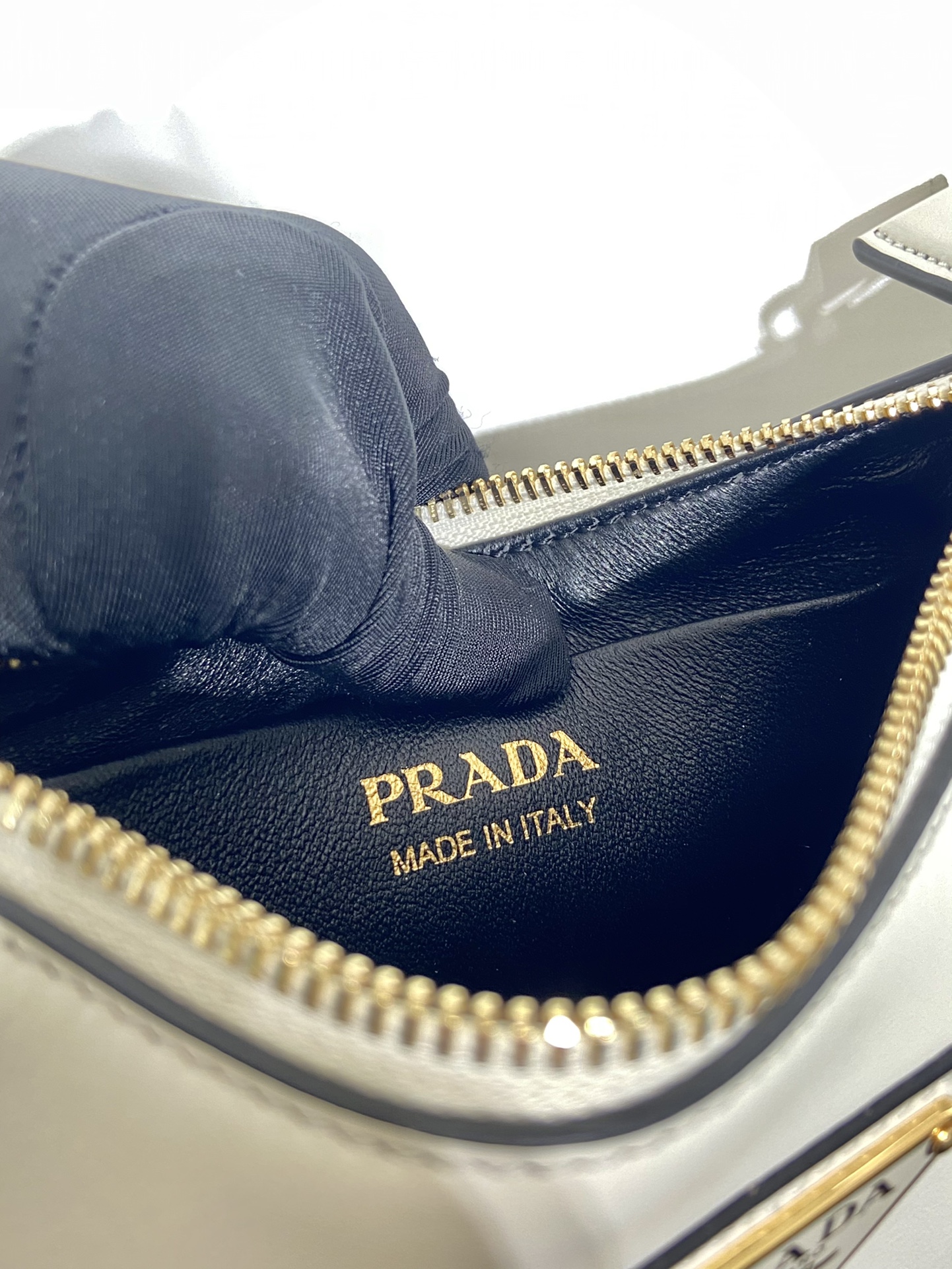 Pra*a arqué leather mini shoulder bag