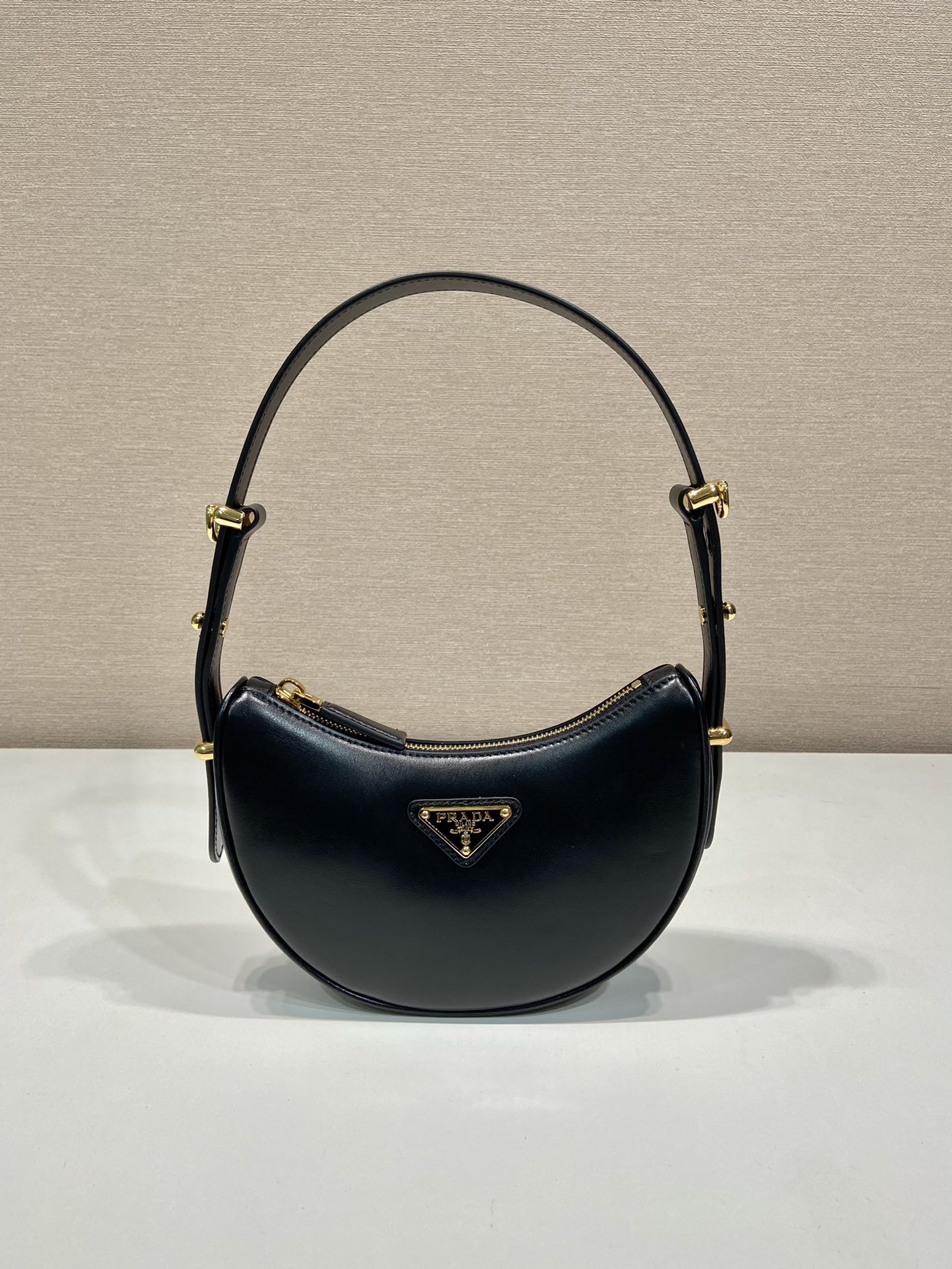 Pra*a arqué leather mini shoulder bag