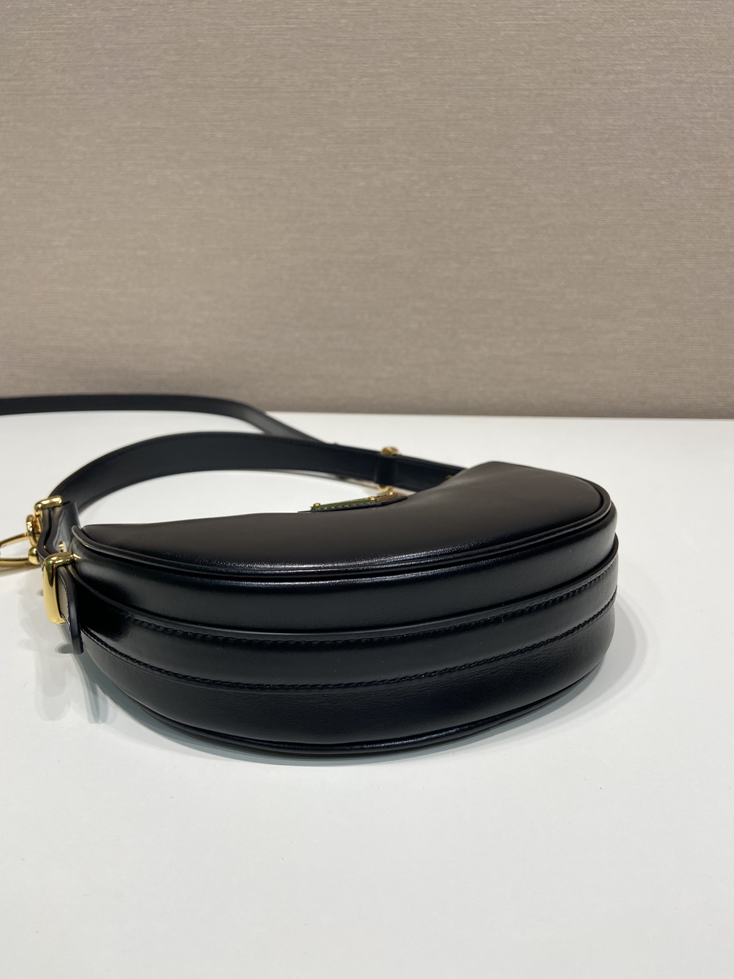 Pra*a arqué leather mini shoulder bag