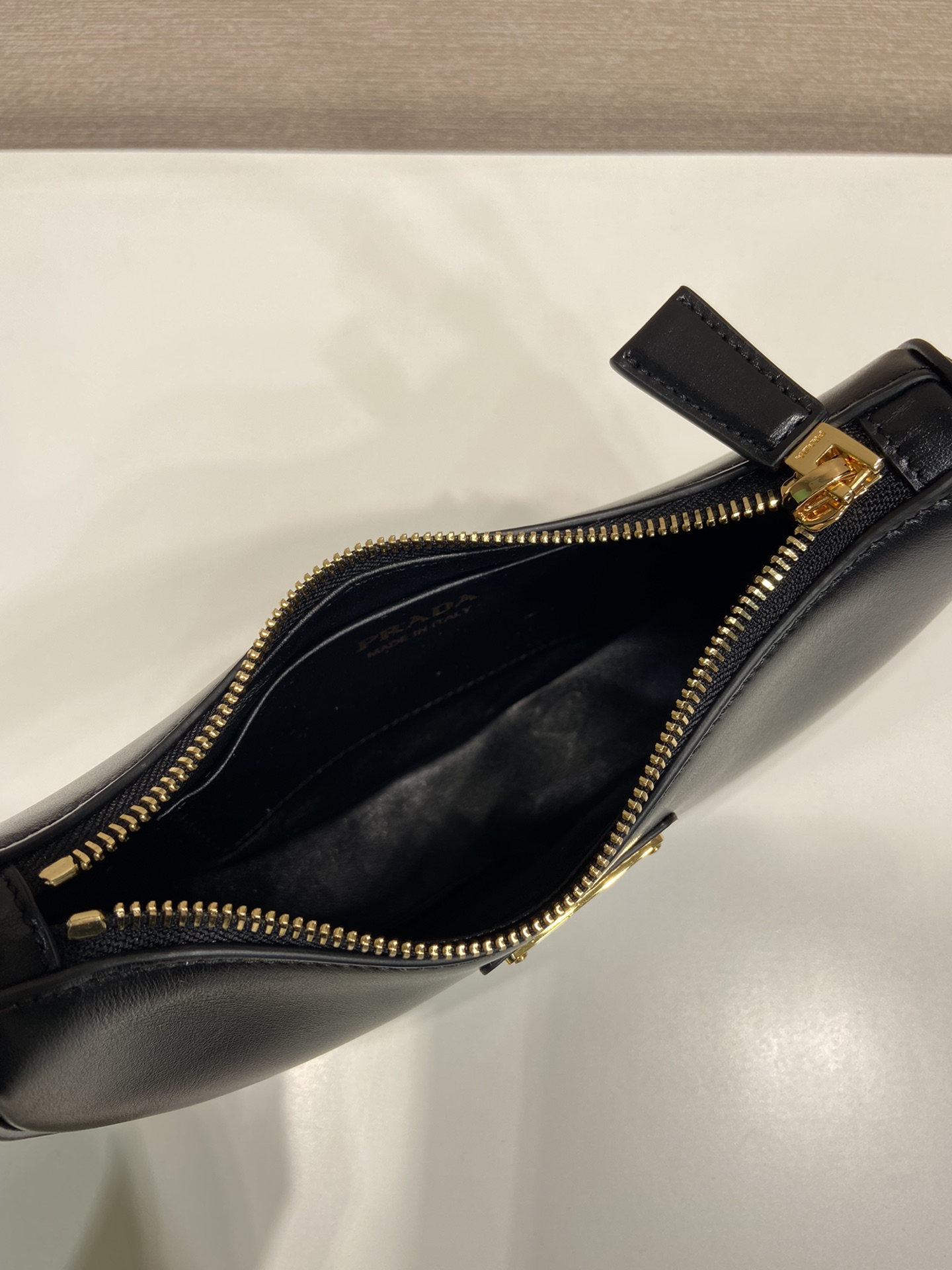 Pra*a arqué leather mini shoulder bag