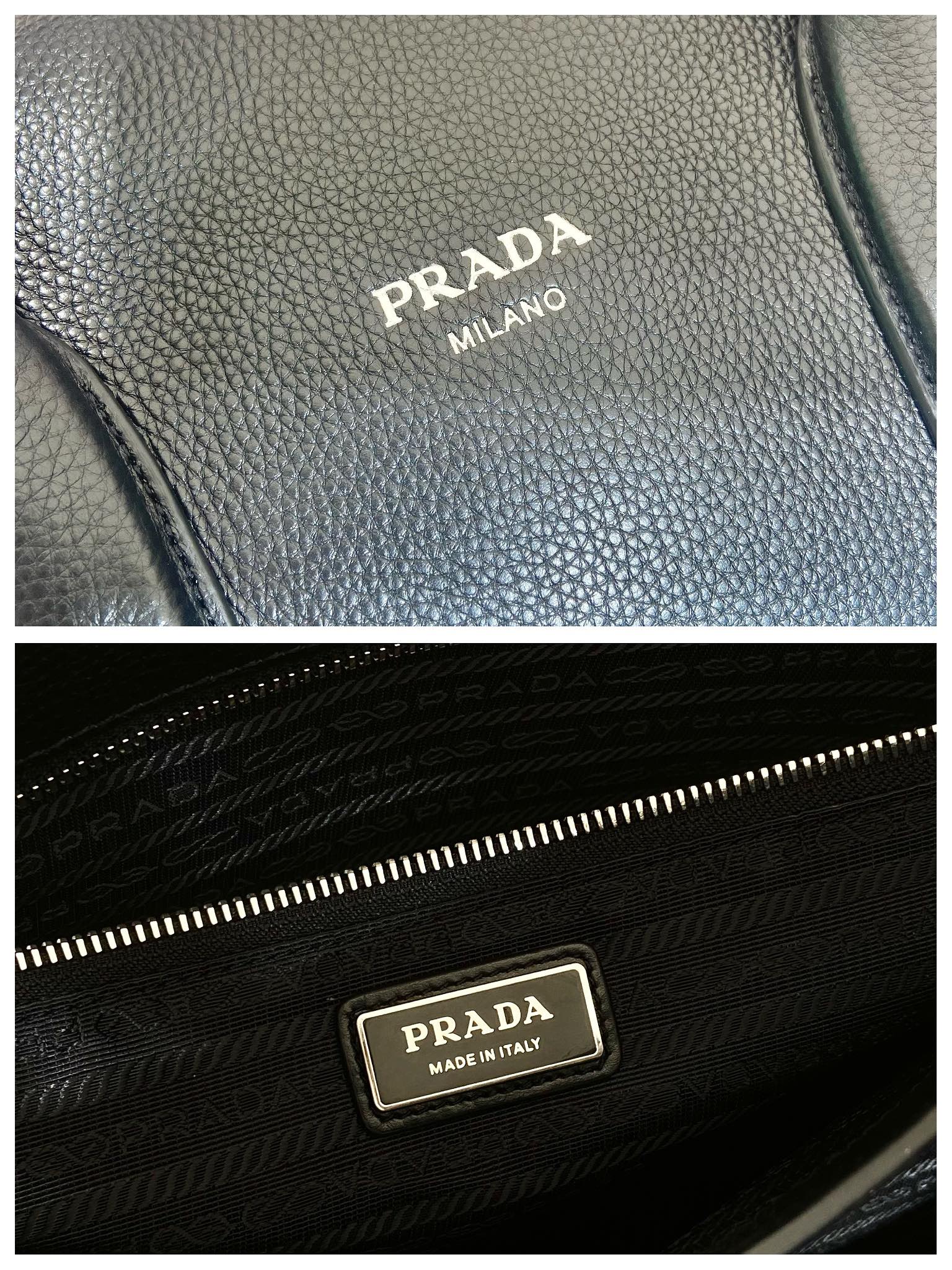 Pra*a leather travel bag