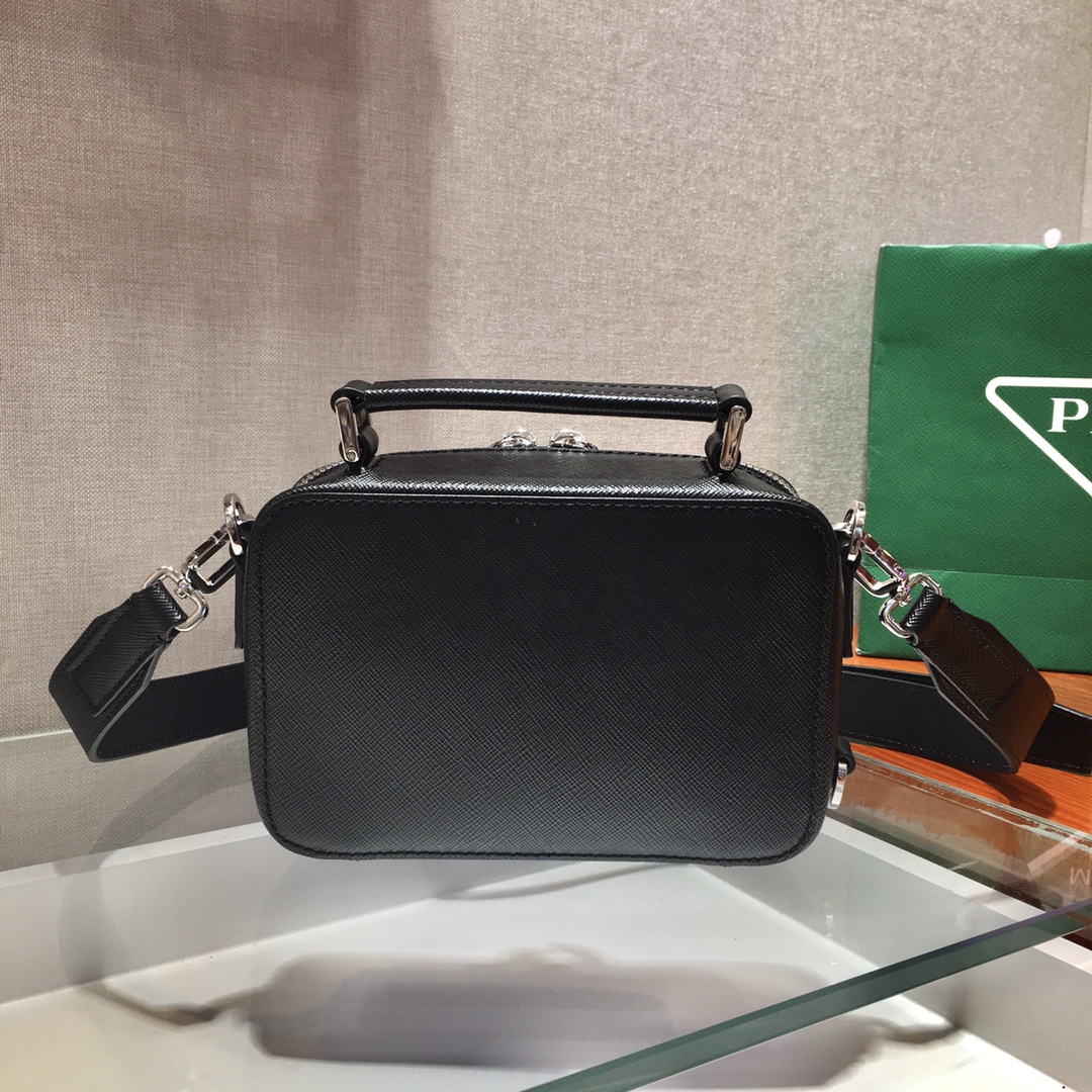 Pra*a small Pra*a brique leather bag