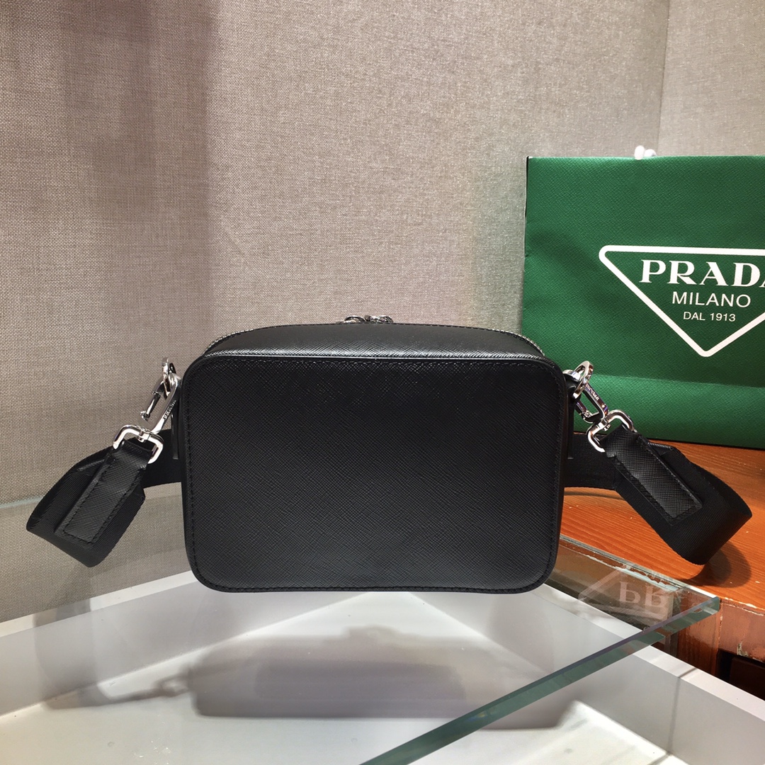 Pra*a small Pra*a brique leather bag