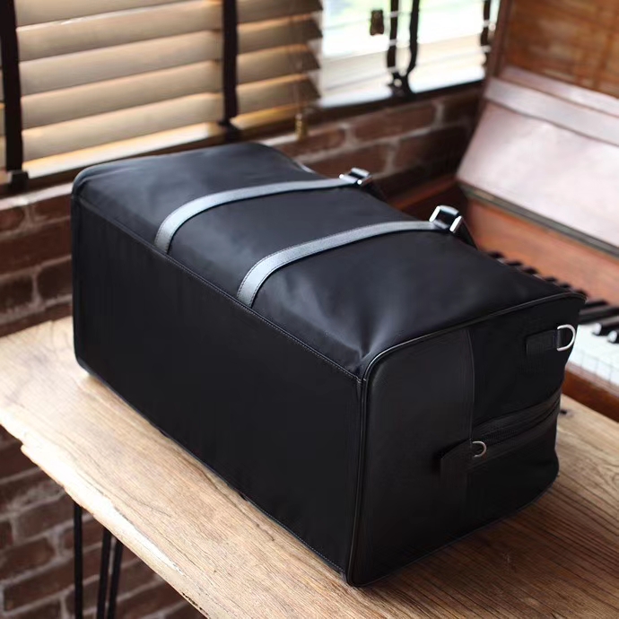 Pra*a nylon duffle bag in black