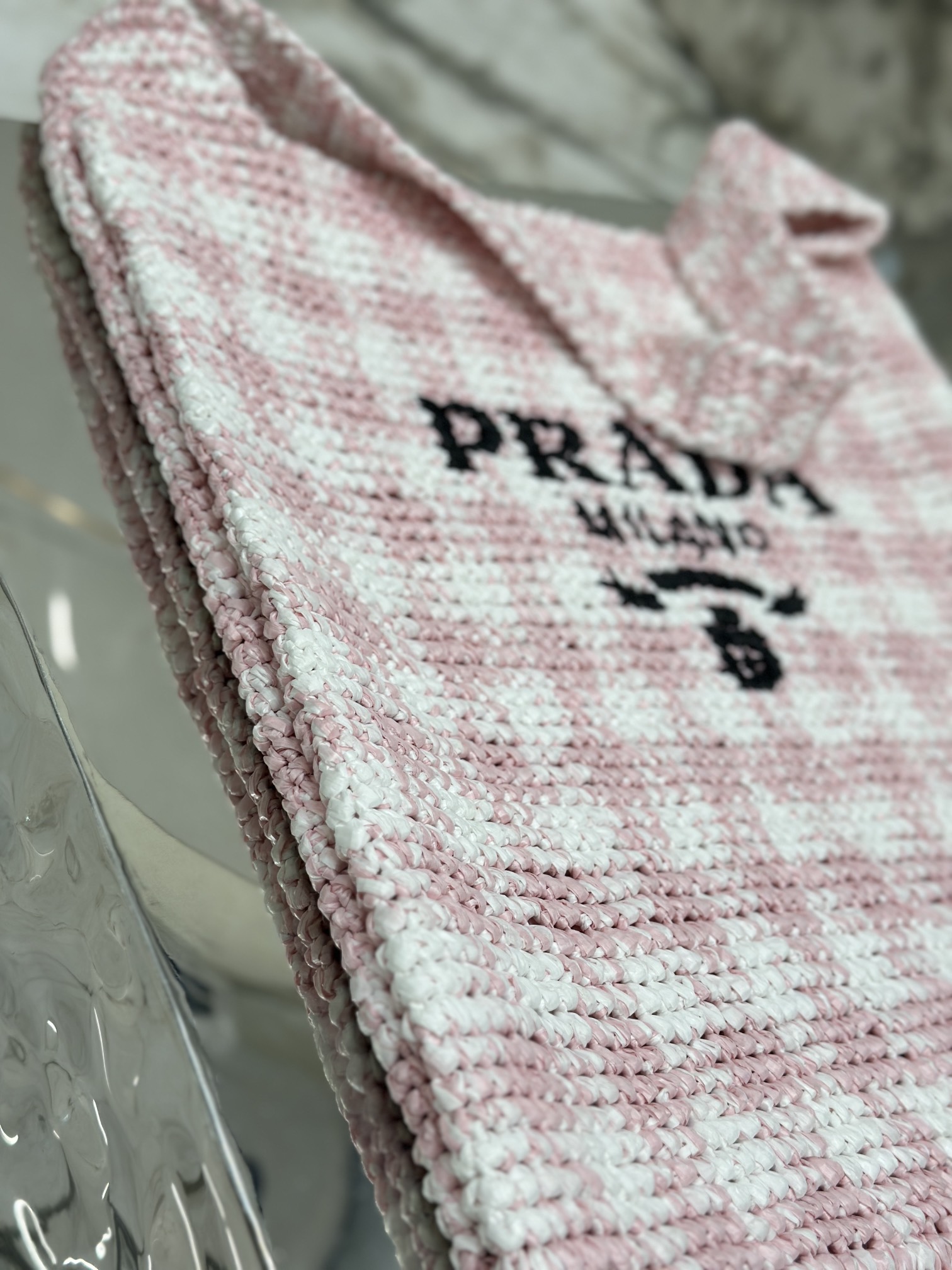 Pra*a crochet tote bag