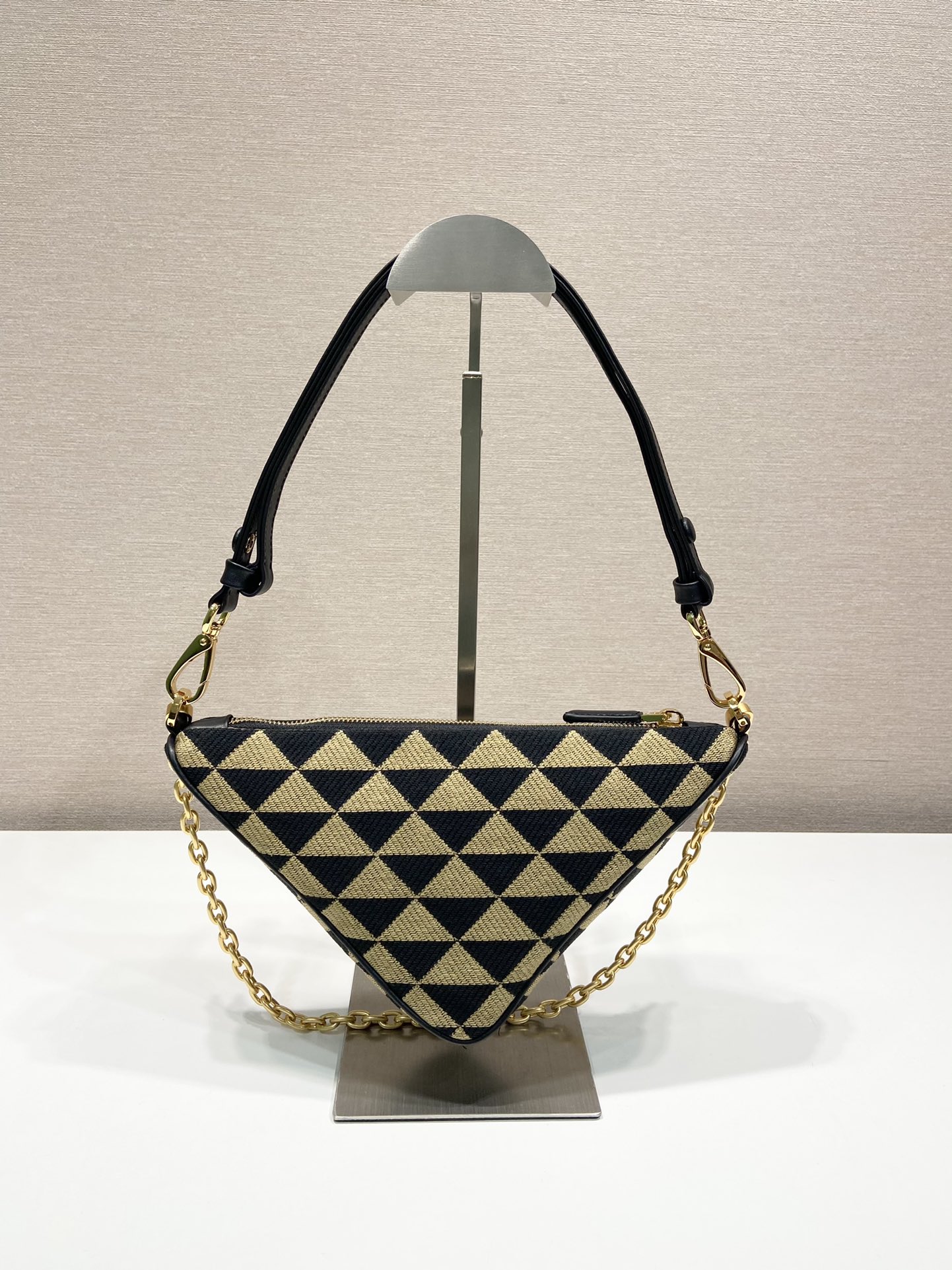 Pra*a embroidered jacquard fabric mini-bag