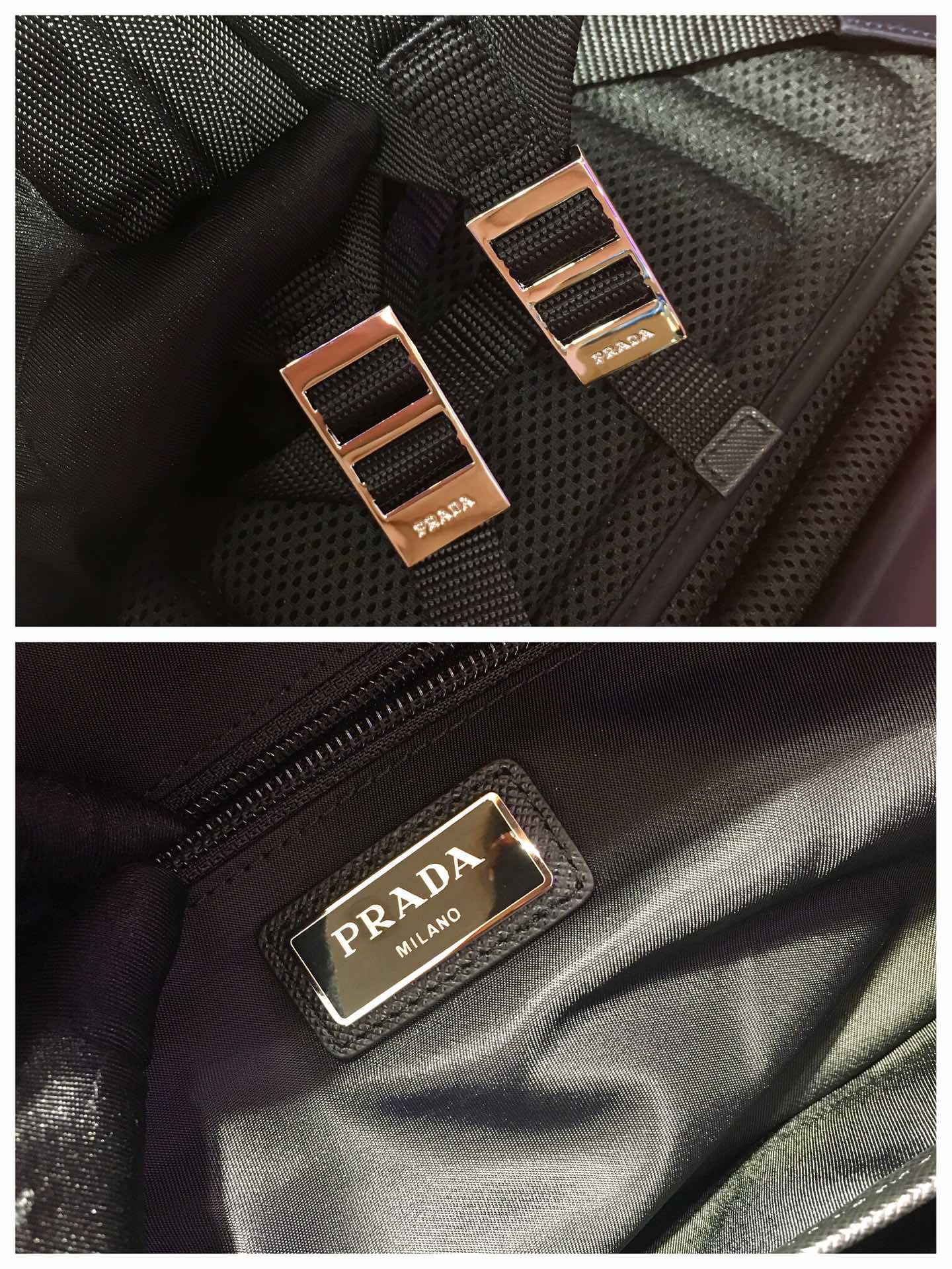 Pra*a saffiano backpack