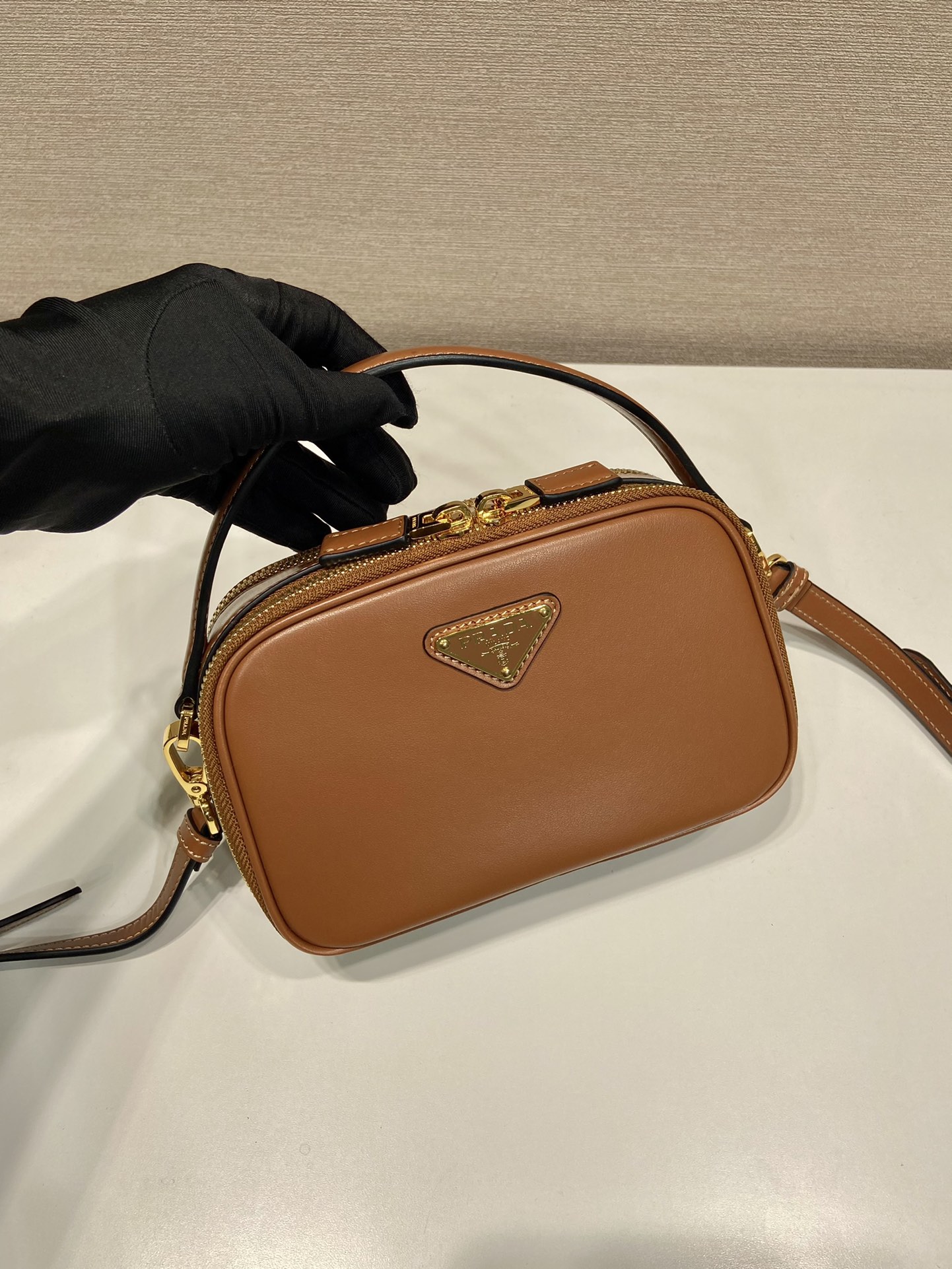 Pra*a odette leather mini-bag