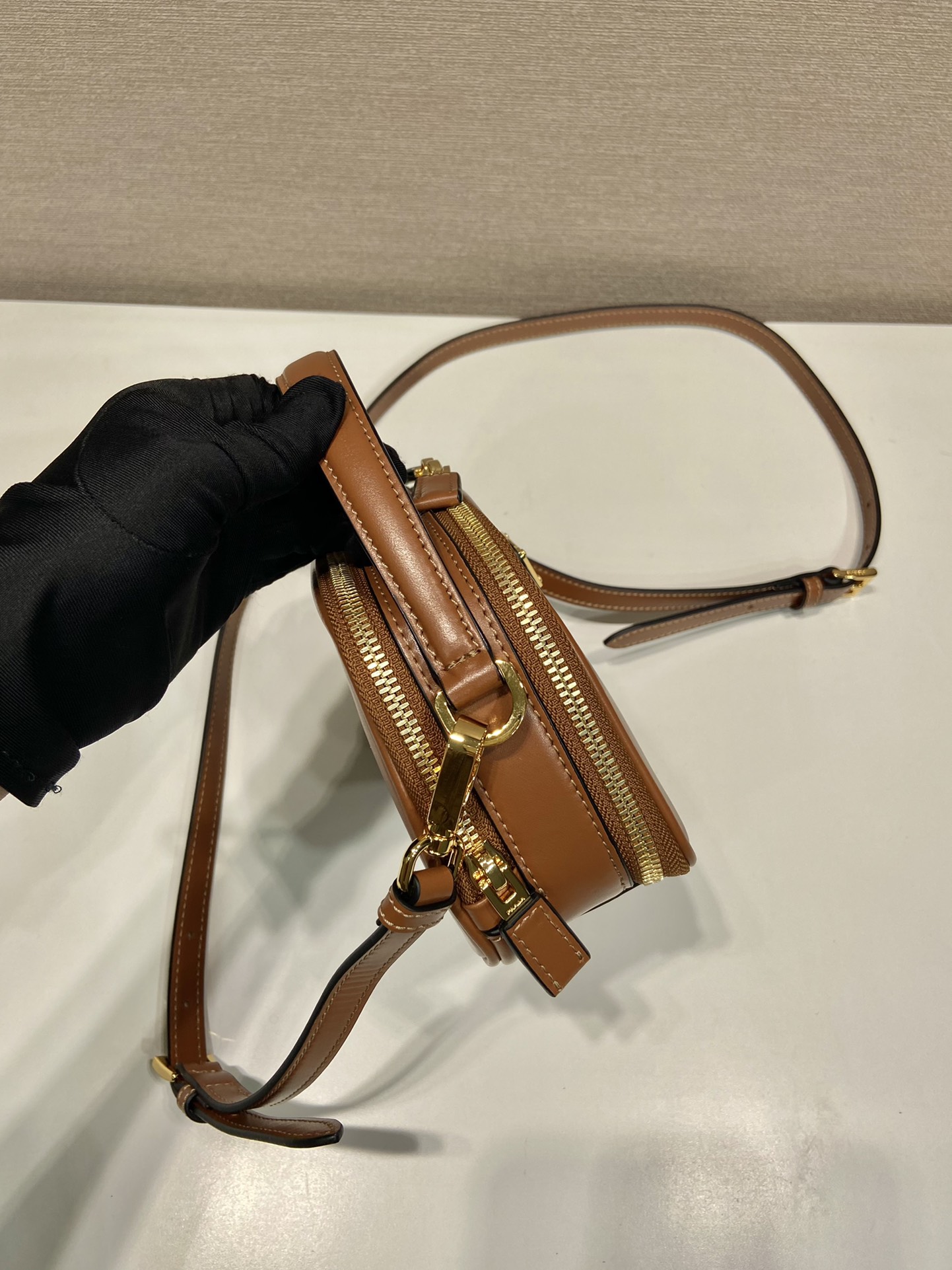 Pra*a odette leather mini-bag
