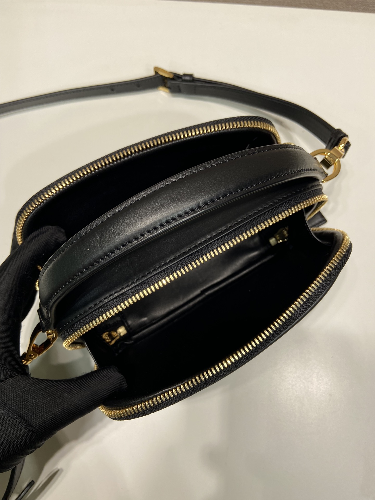 Pra*a odette leather mini-bag