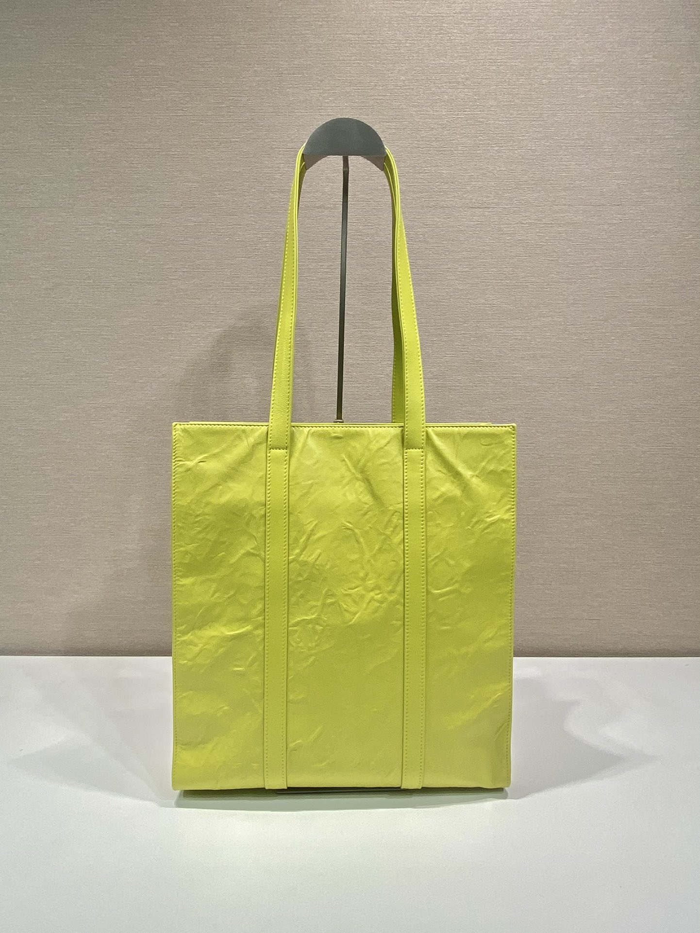 Pra*a small antique nappa leather tote