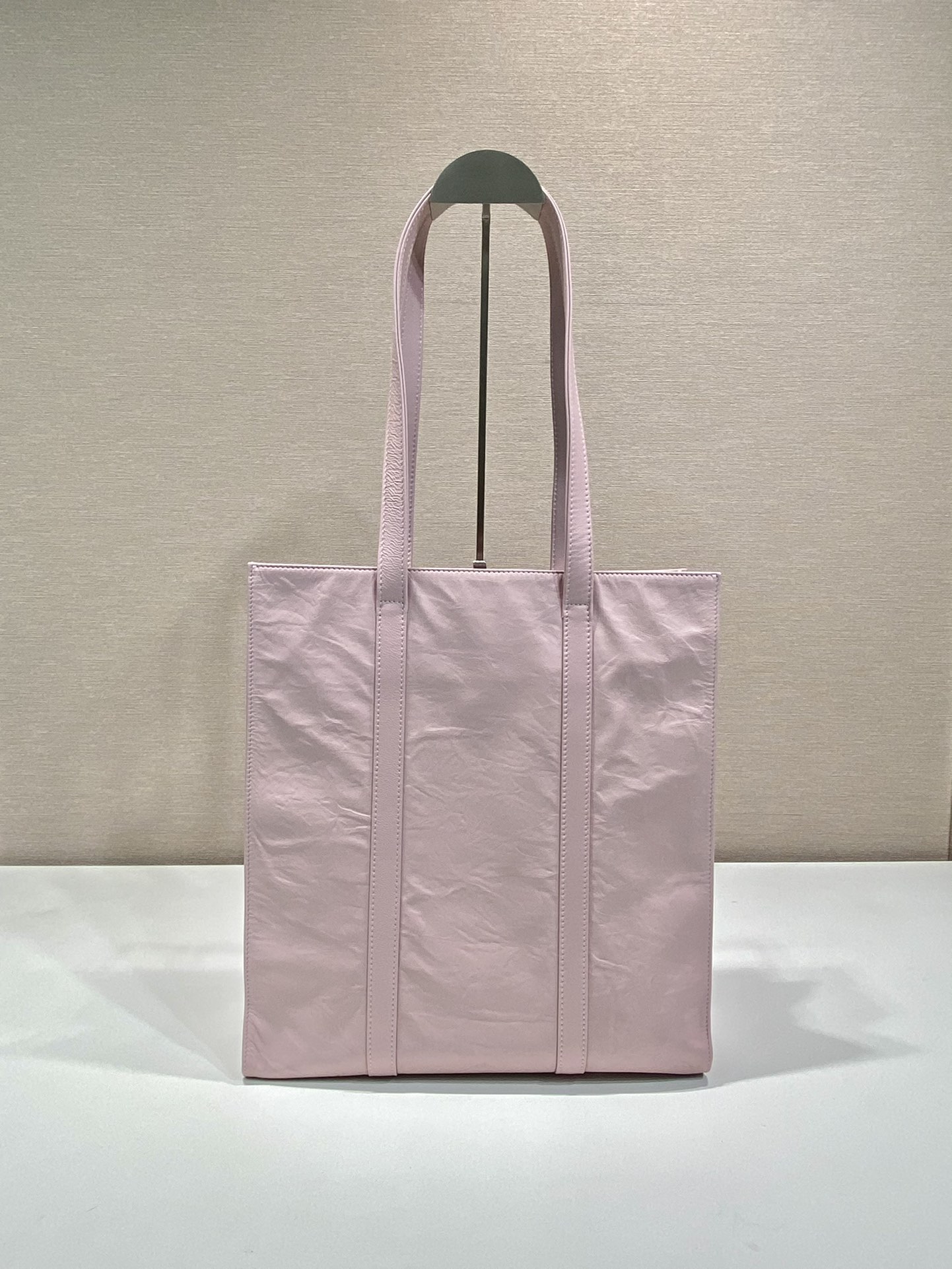 Pra*a small antique nappa leather tote