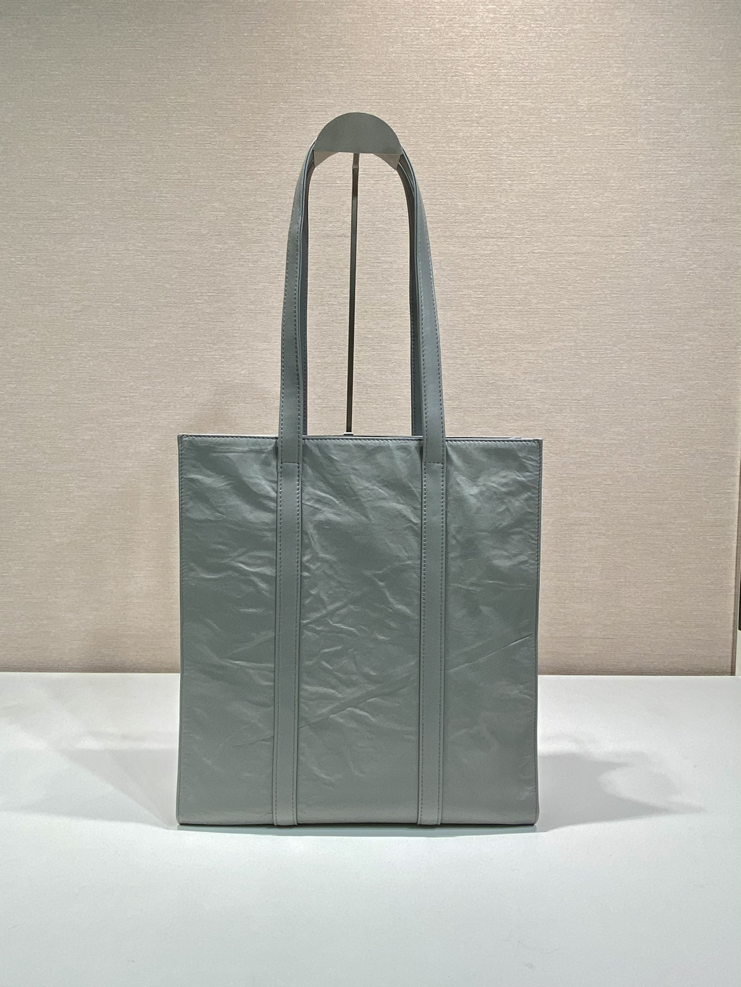 Pra*a small antique nappa leather tote