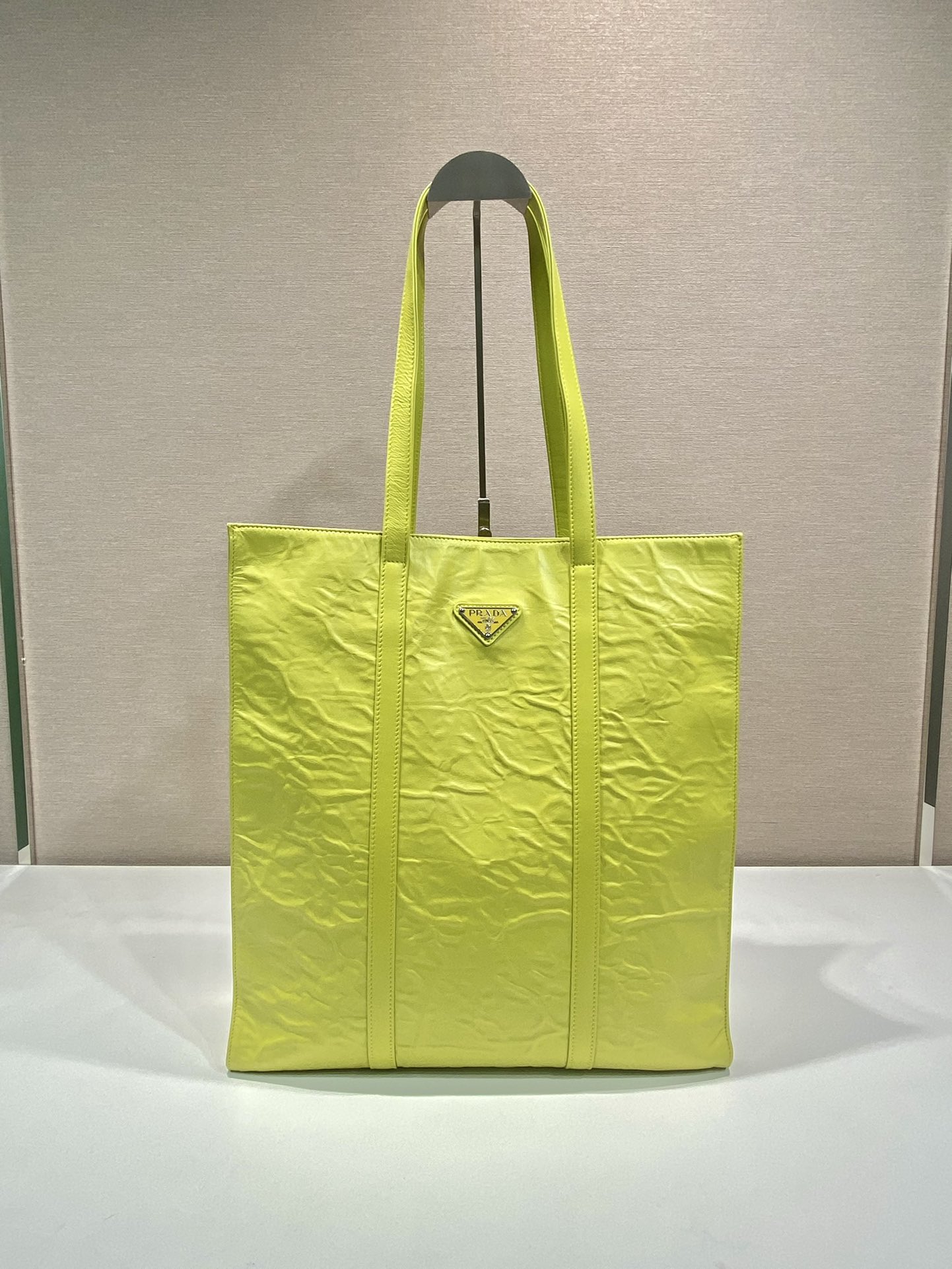 Pra*a medium antique nappa leather tote bag