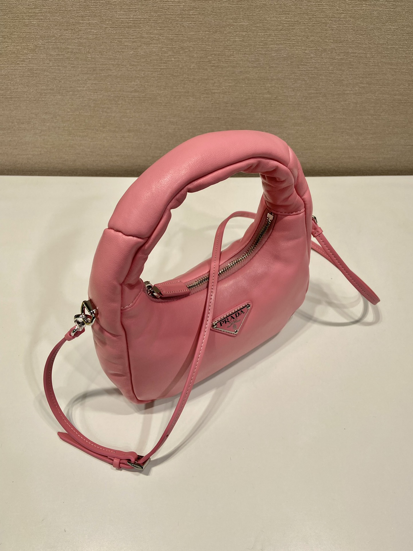 Pra*a leather mini hobo bag