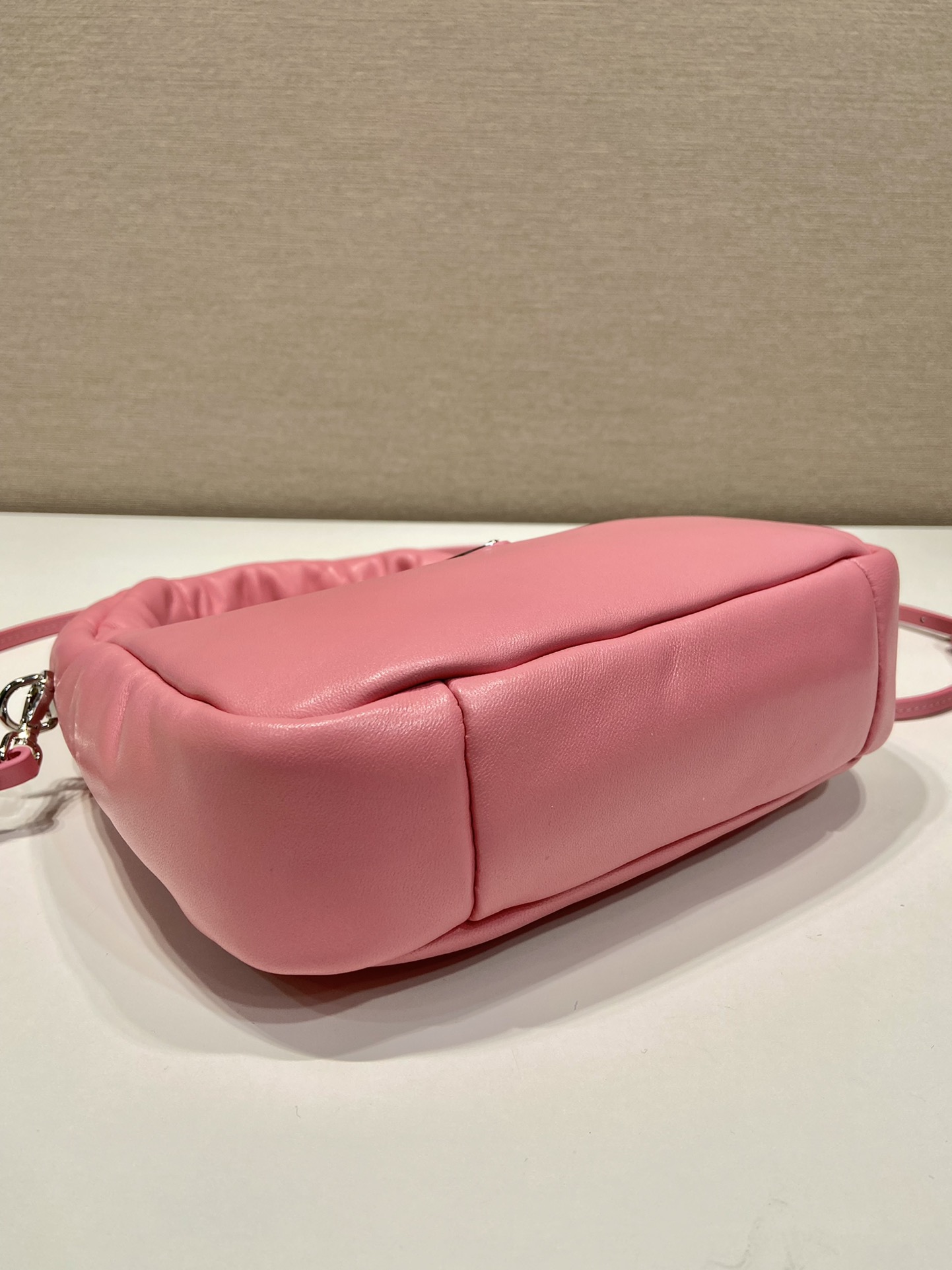 Pra*a leather mini hobo bag