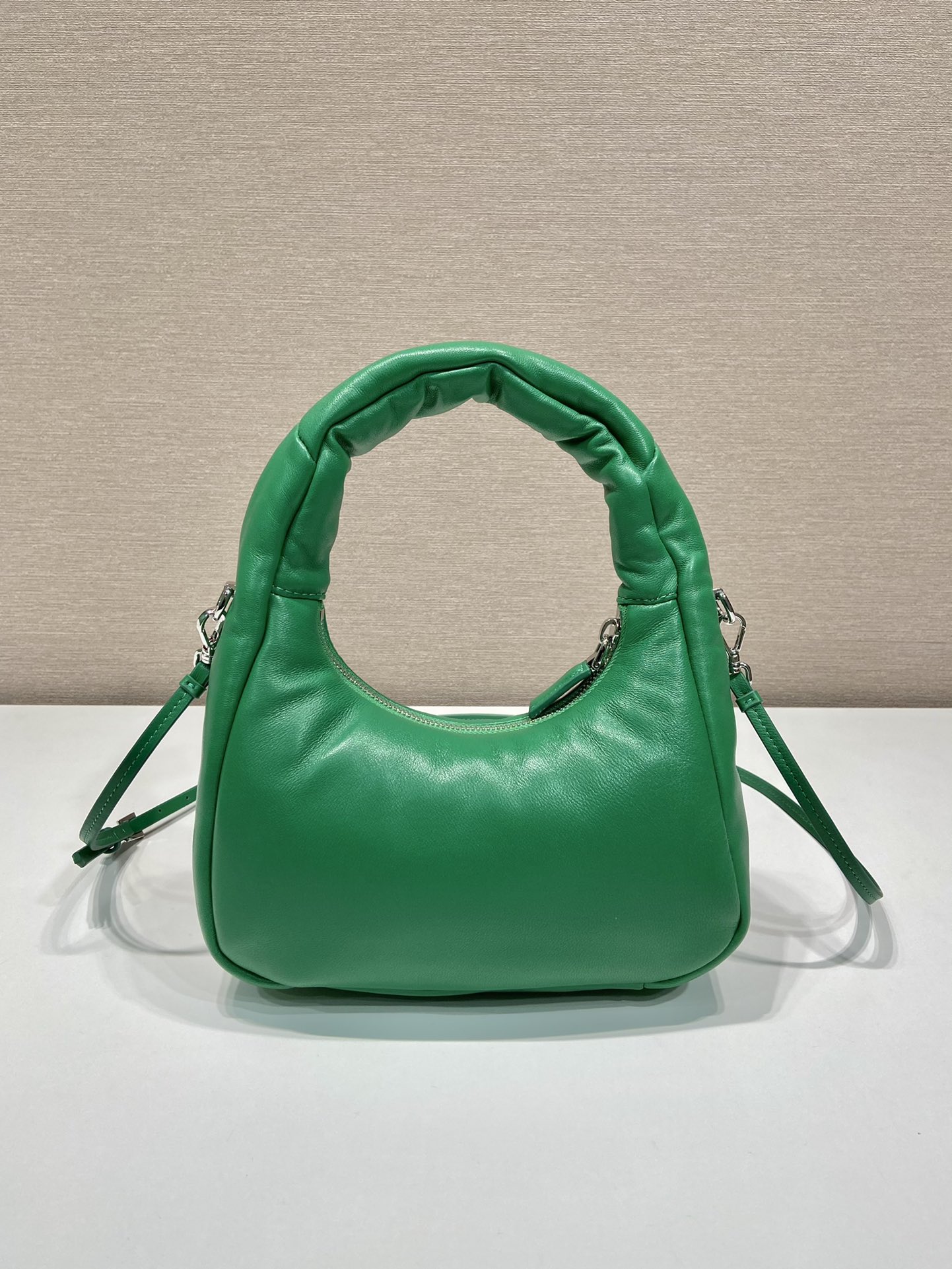 Pra*a leather mini hobo bag