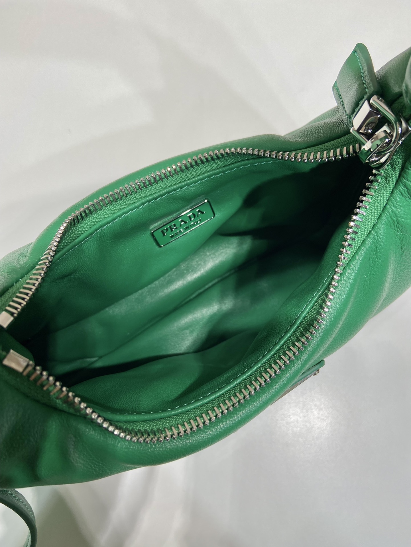 Pra*a leather mini hobo bag