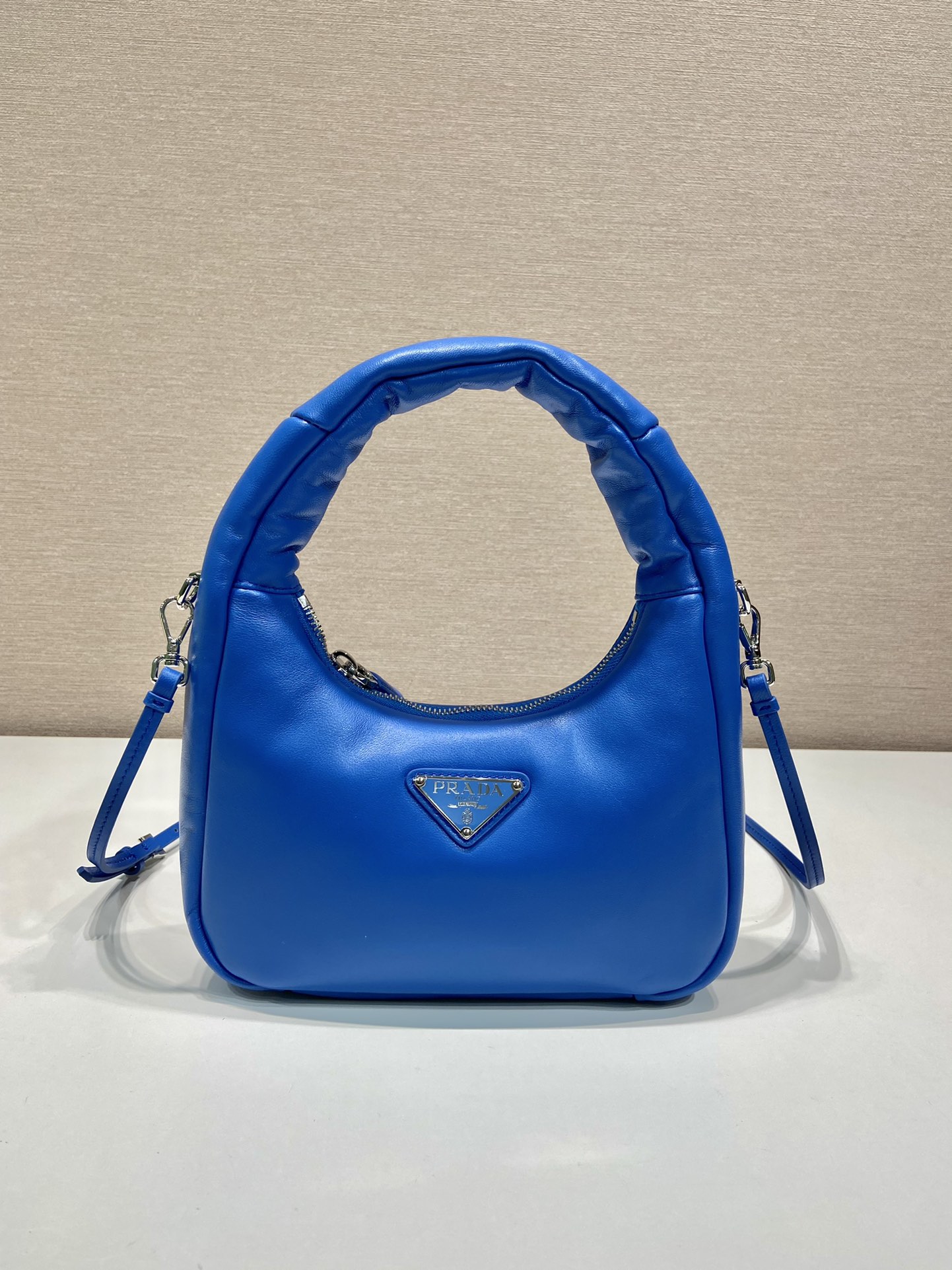Pra*a leather mini hobo bag