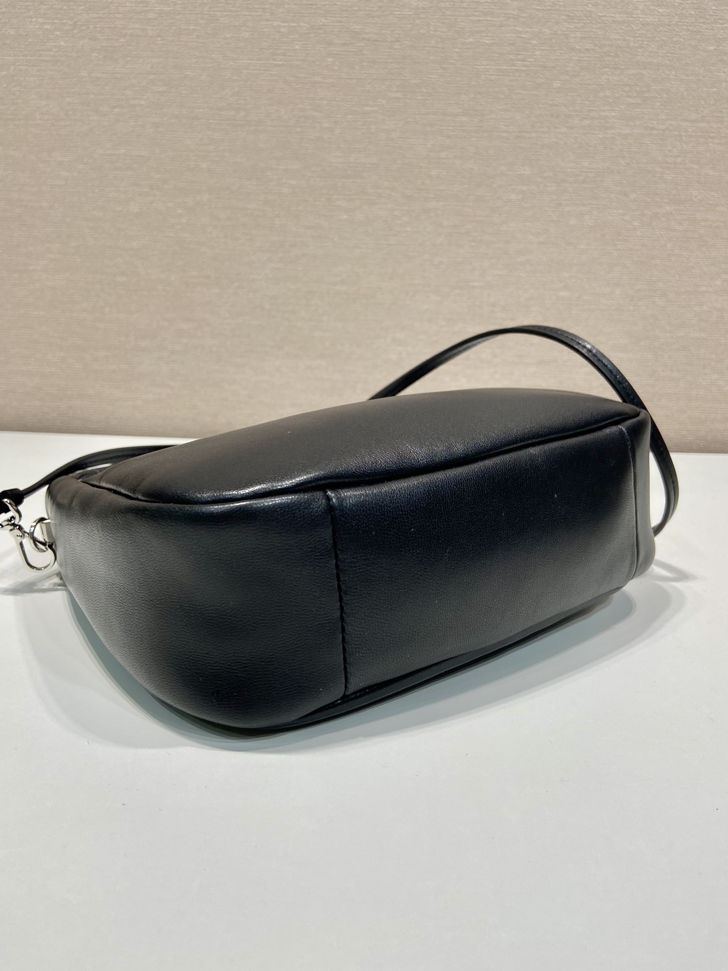 Pra*a leather mini hobo bag