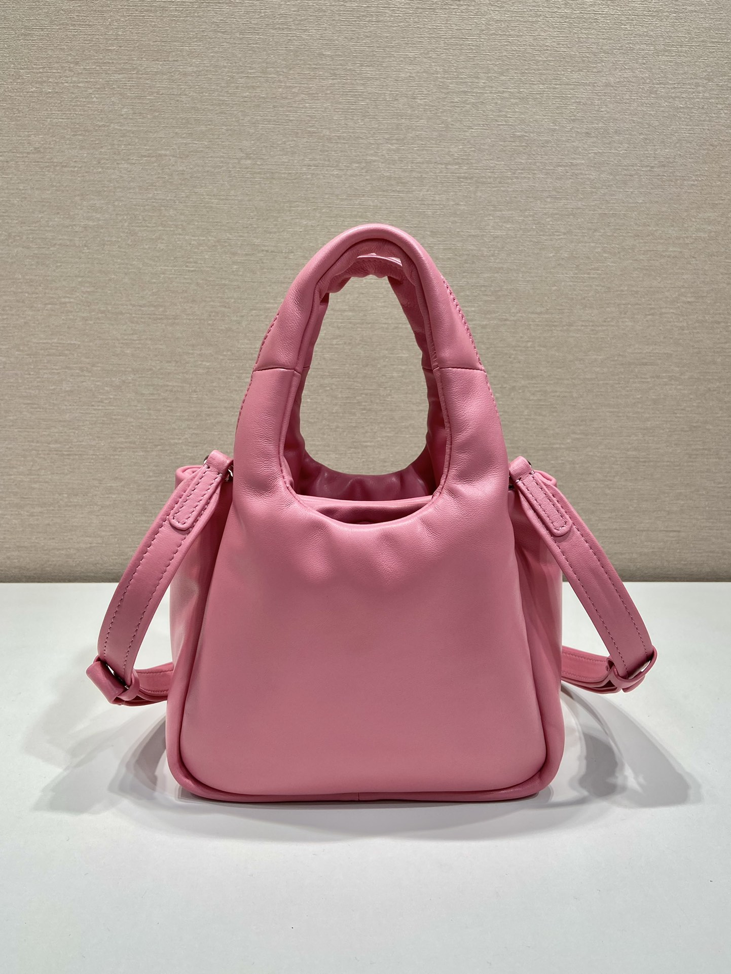 small padded Pra*a soft nappa-leather bag