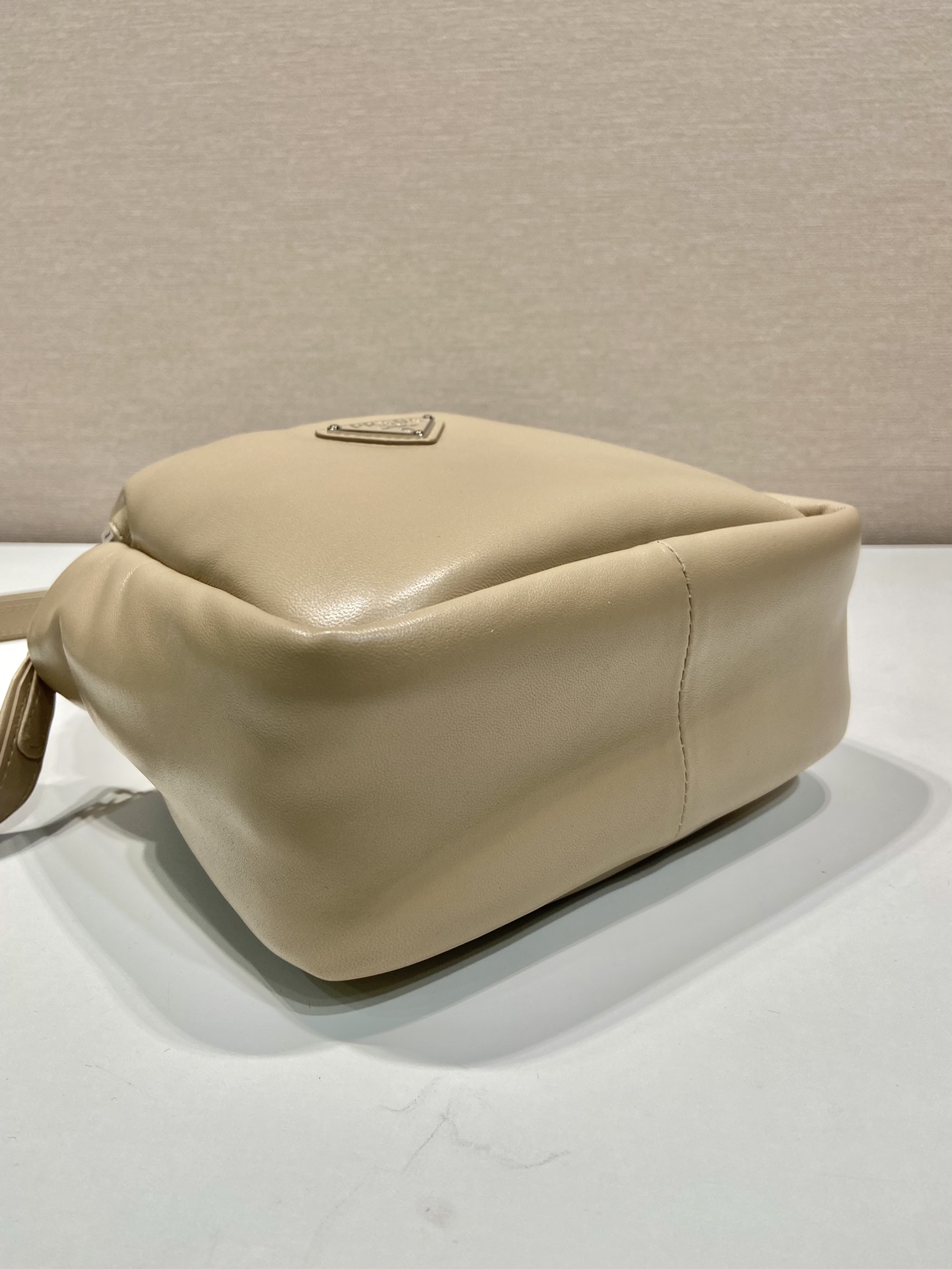 small padded Pra*a soft nappa-leather bag
